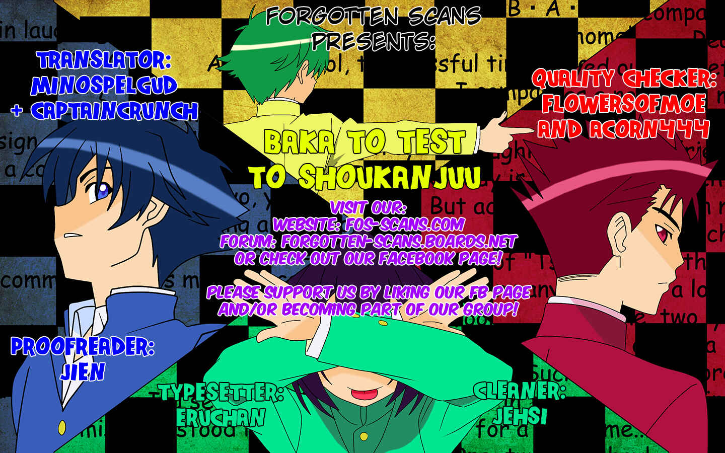 Page 1 Chapter 29 Baka to Test to Shoukanjuu