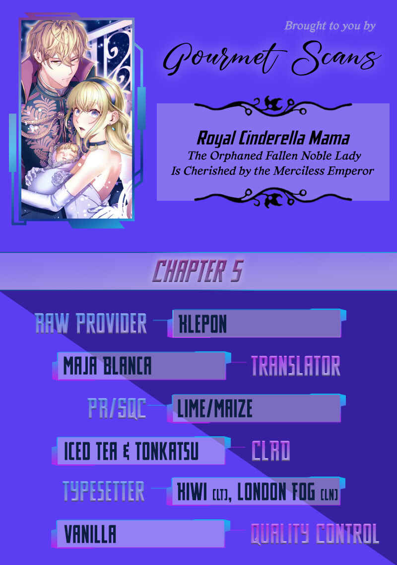 Page 1 Chapter 5 Royal Cinderella Mama: Tengai Kodoku no Botsuraku Reijou wa Reitetsu Koutei ni Dekiaisareru