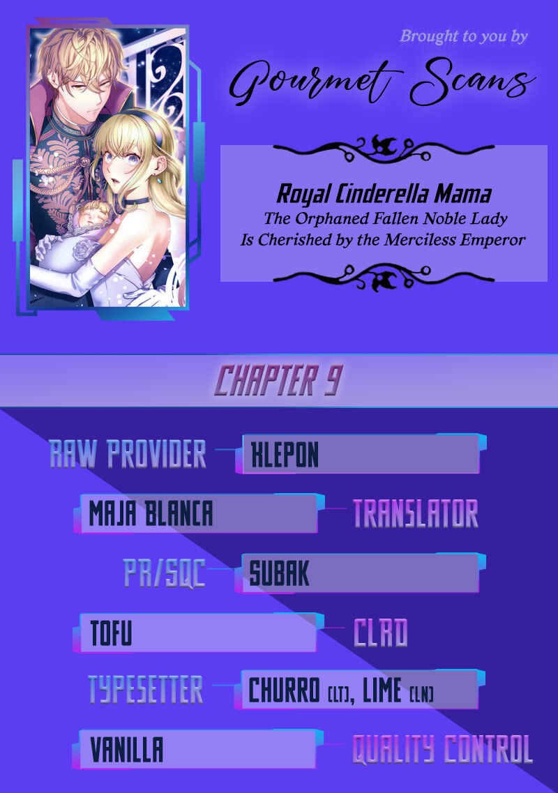 Page 1 Chapter 9 Royal Cinderella Mama: Tengai Kodoku no Botsuraku Reijou wa Reitetsu Koutei ni Dekiaisareru