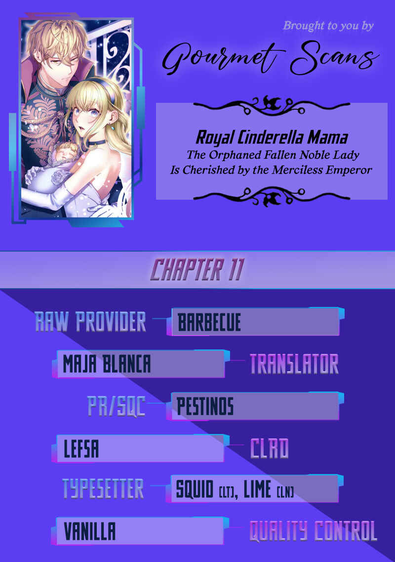 Page 1 Chapter 11 Royal Cinderella Mama: Tengai Kodoku no Botsuraku Reijou wa Reitetsu Koutei ni Dekiaisareru