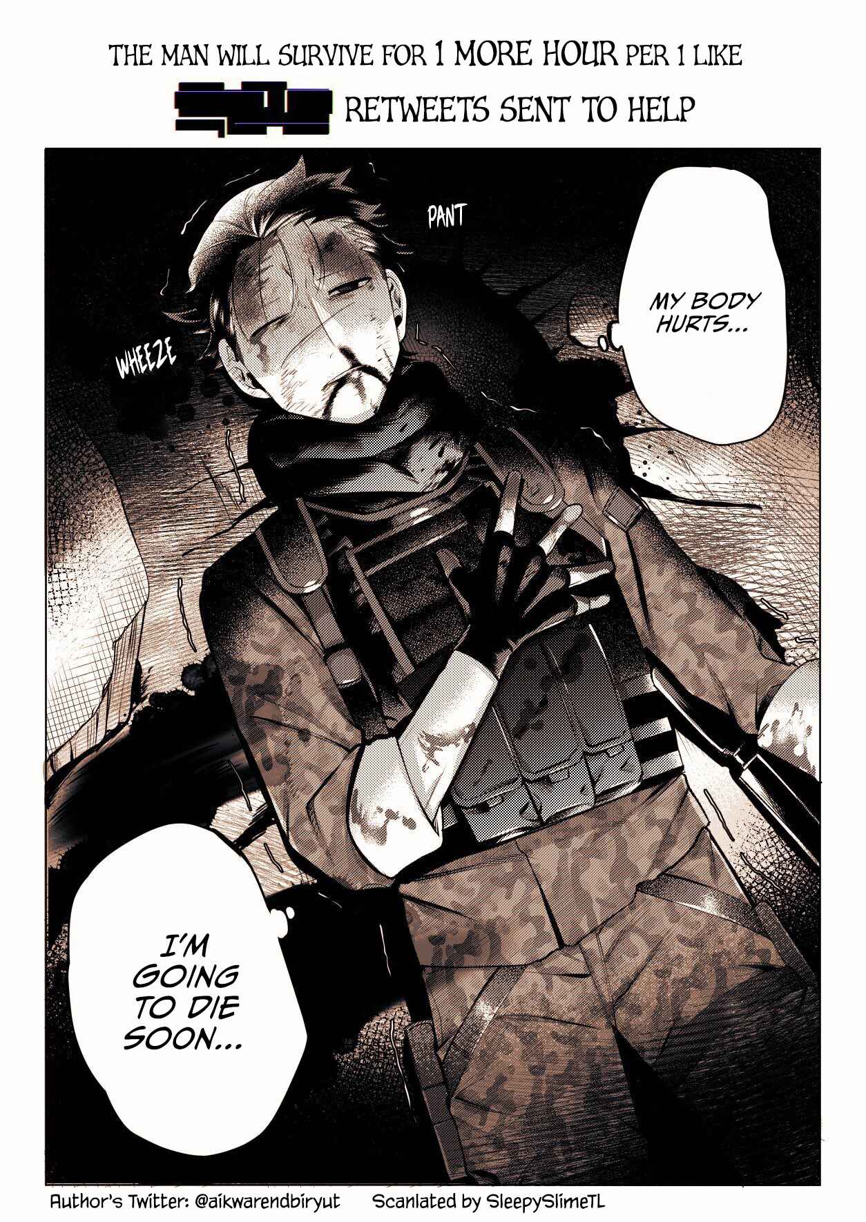 Page 1 Chapter Unknown_99dd The Man Will Survive for 1 More Hour per 1 Like