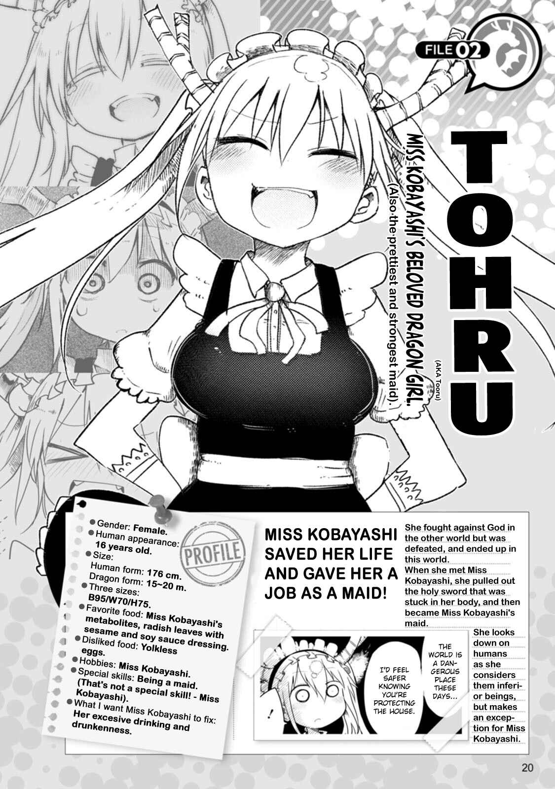 Page 1 Chapter 3 Kobayashi-san Chi no Maid Dragon Official Guidebook