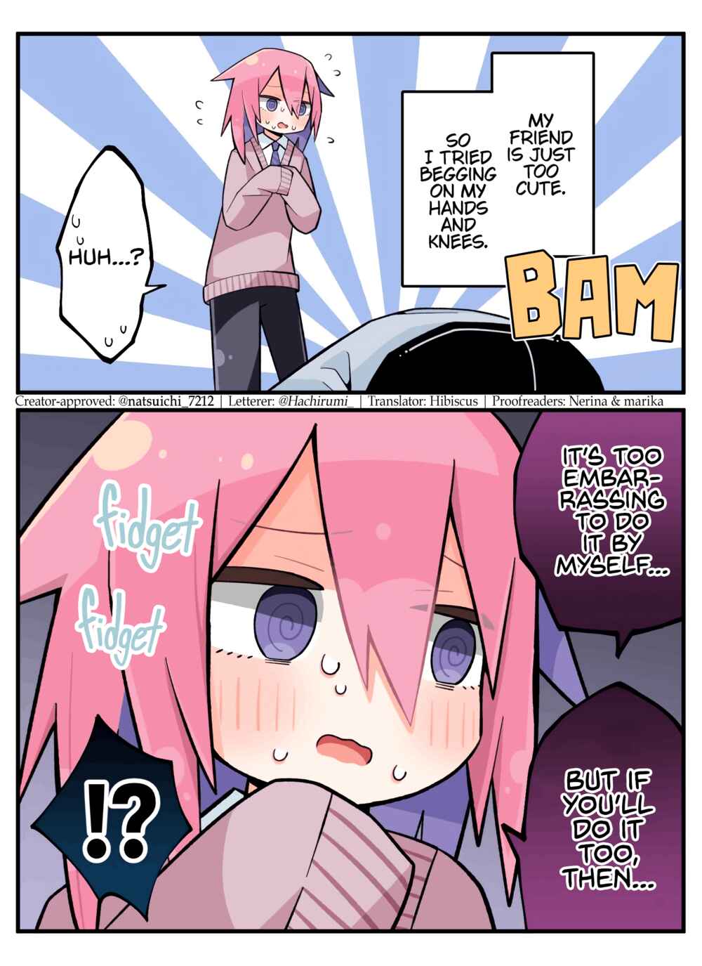 Page 1 Chapter Unknown_3667 On Your Hands and Knees, Begging Your Femboy Friend to Crossdress