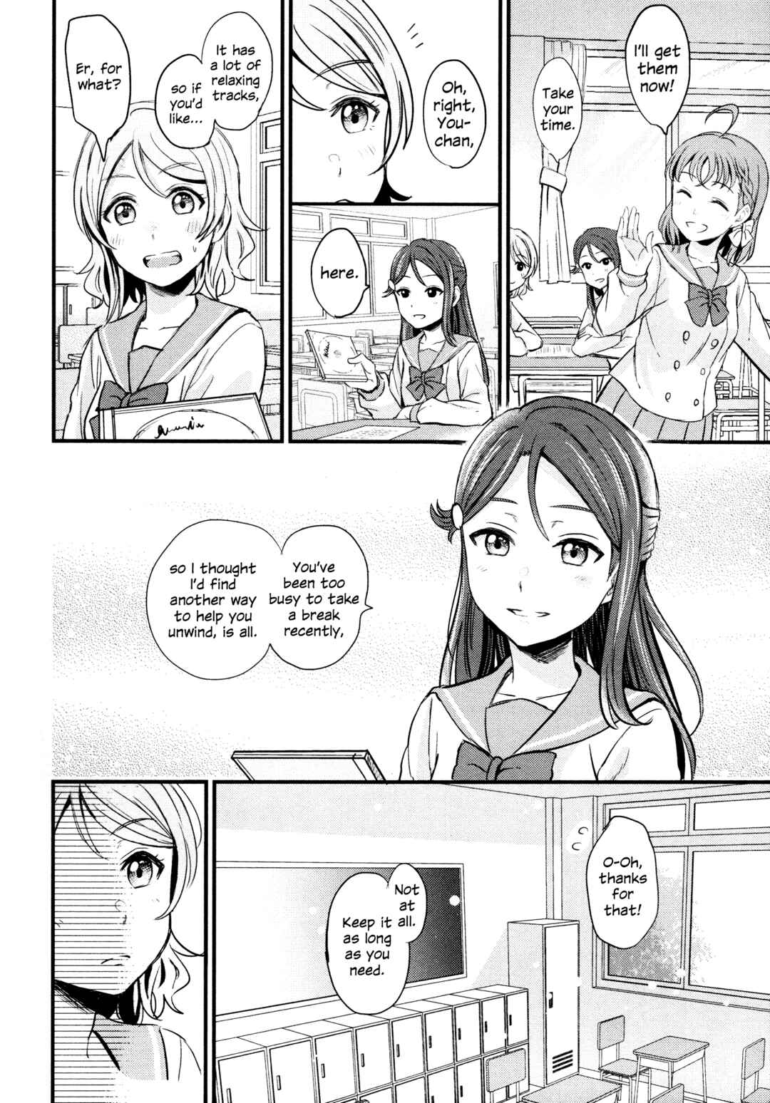 Page 10 Chapter 2 Love Live! Sunshine!! - A Love-Tinted Aquamarine (Doujinshi)