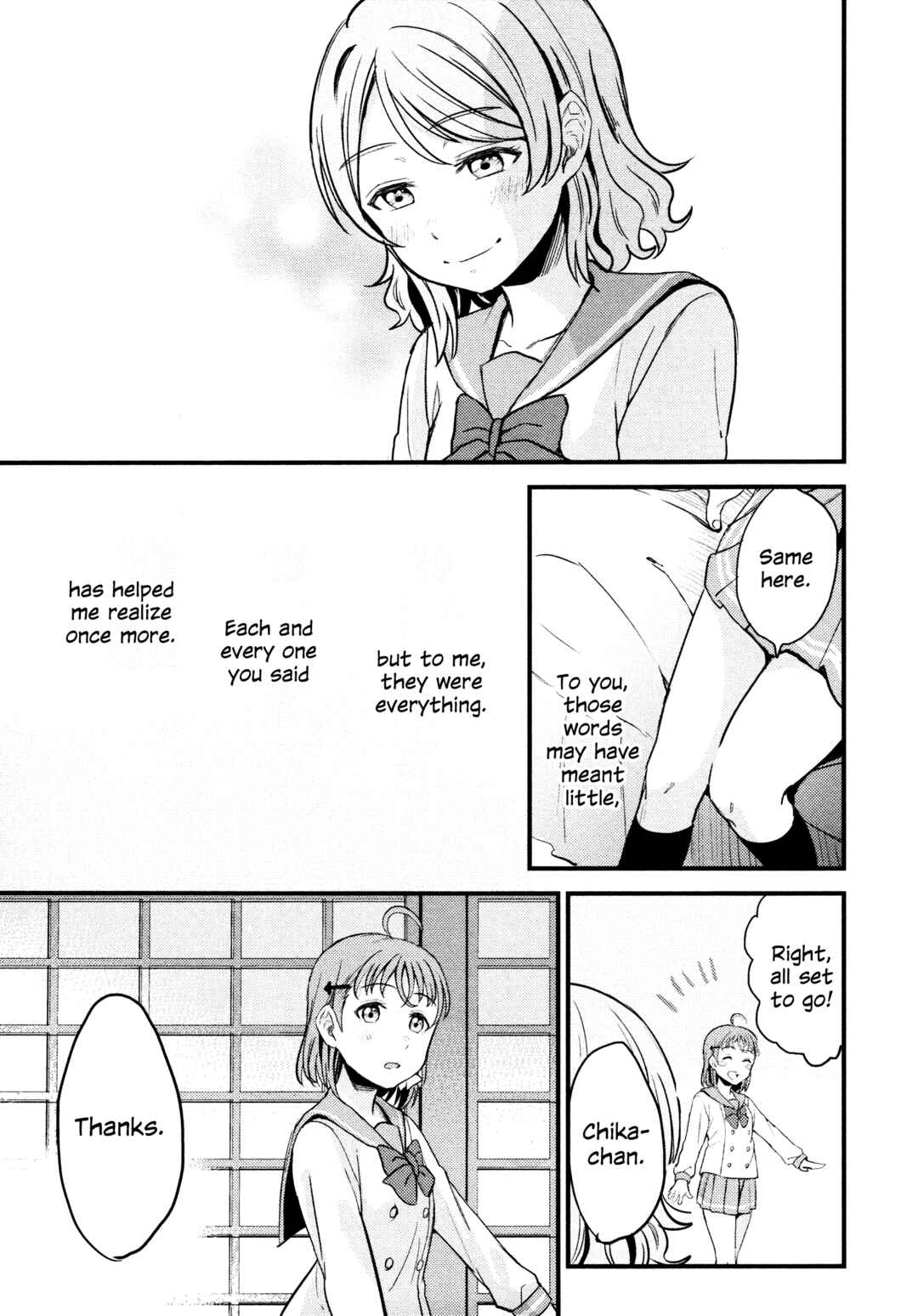 Page 33 Chapter 2 Love Live! Sunshine!! - A Love-Tinted Aquamarine (Doujinshi)