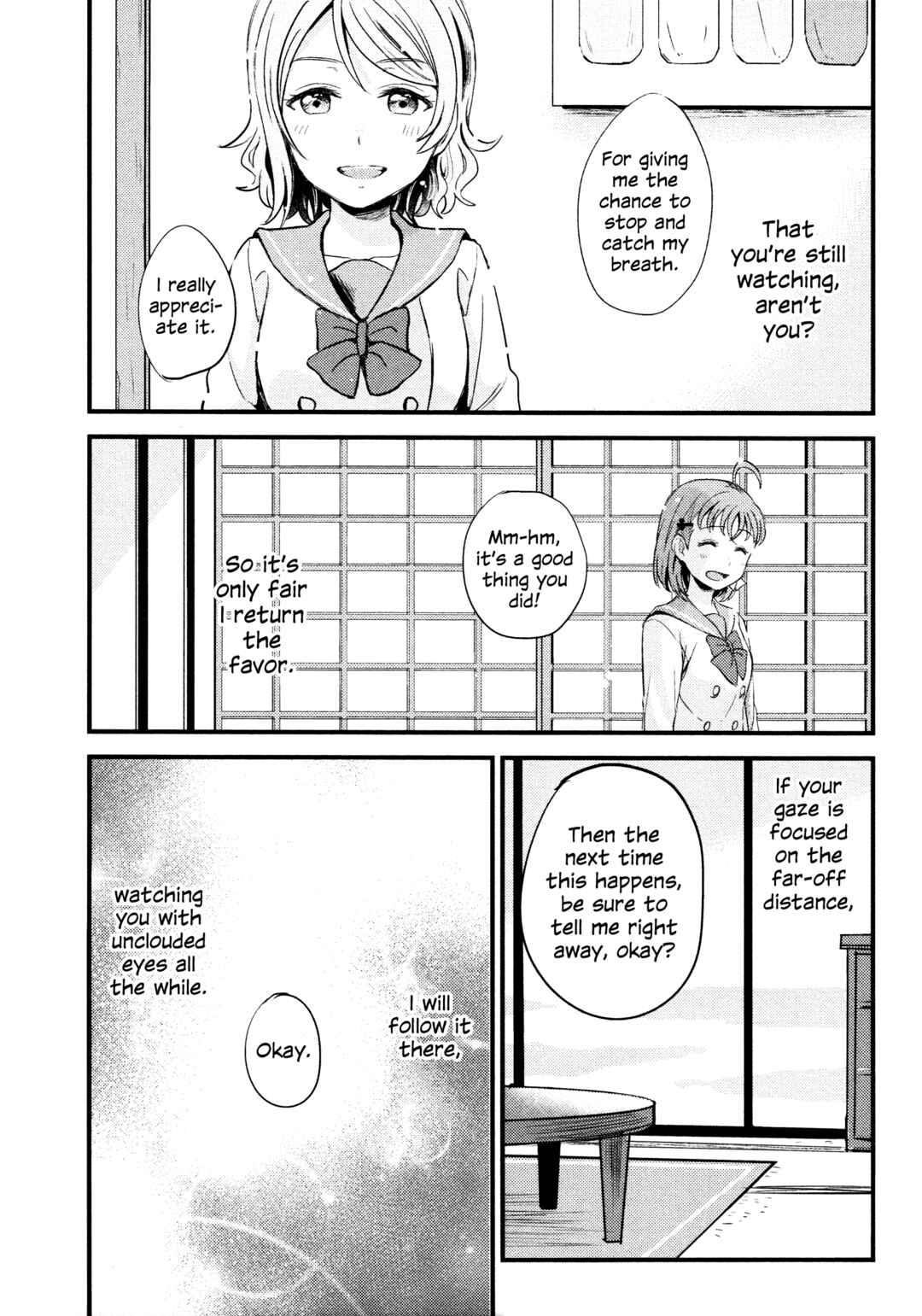 Page 34 Chapter 2 Love Live! Sunshine!! - A Love-Tinted Aquamarine (Doujinshi)