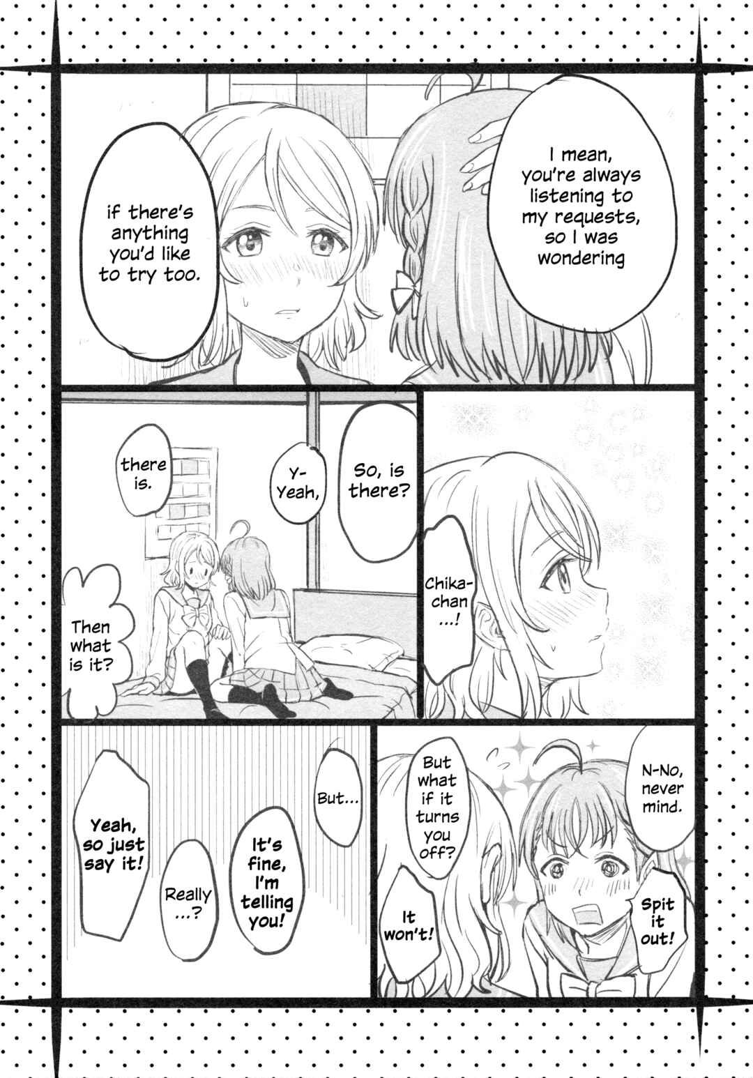 Page 18 Chapter 5 Love Live! Sunshine!! - A Love-Tinted Aquamarine (Doujinshi)