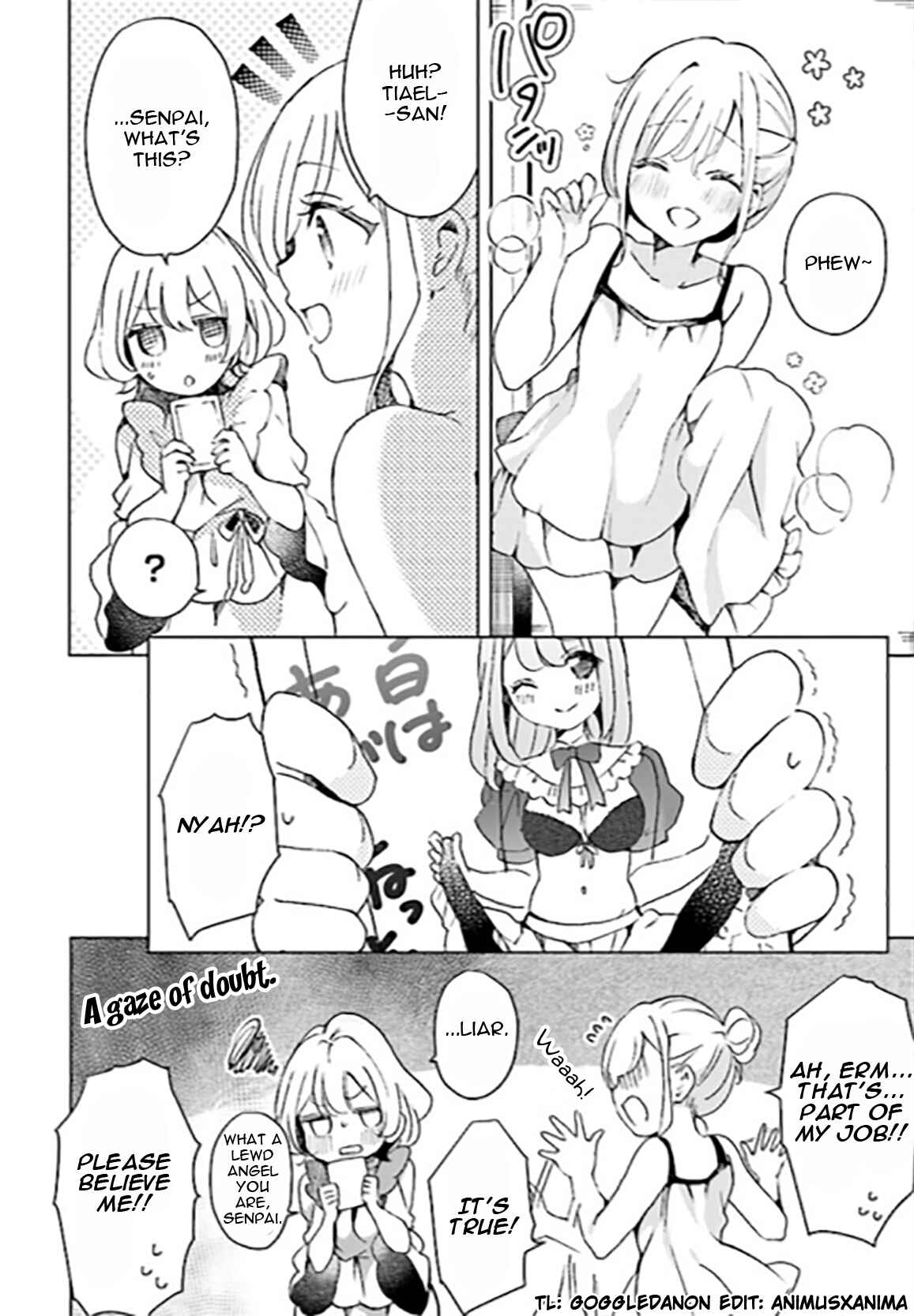 Page 22 Chapter 3 Watashi, Elite Tenshi desu ga Nankoufuraku na JK ni Komattemasu!