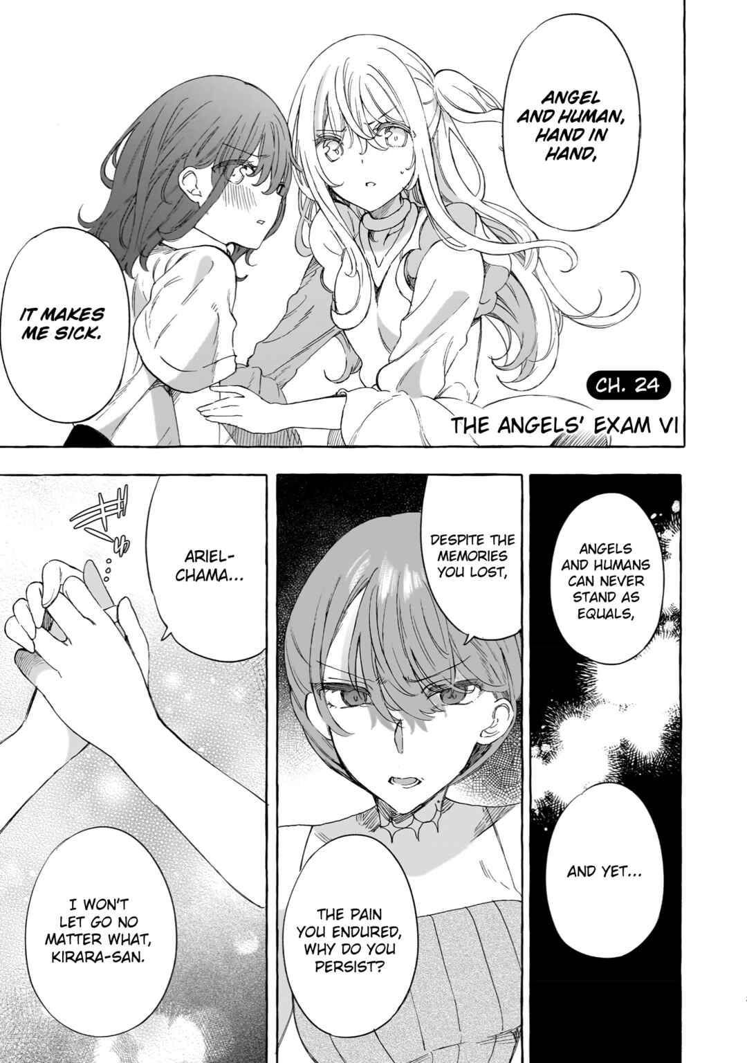 Page 1 Chapter 24 Watashi, Elite Tenshi desu ga Nankoufuraku na JK ni Komattemasu!