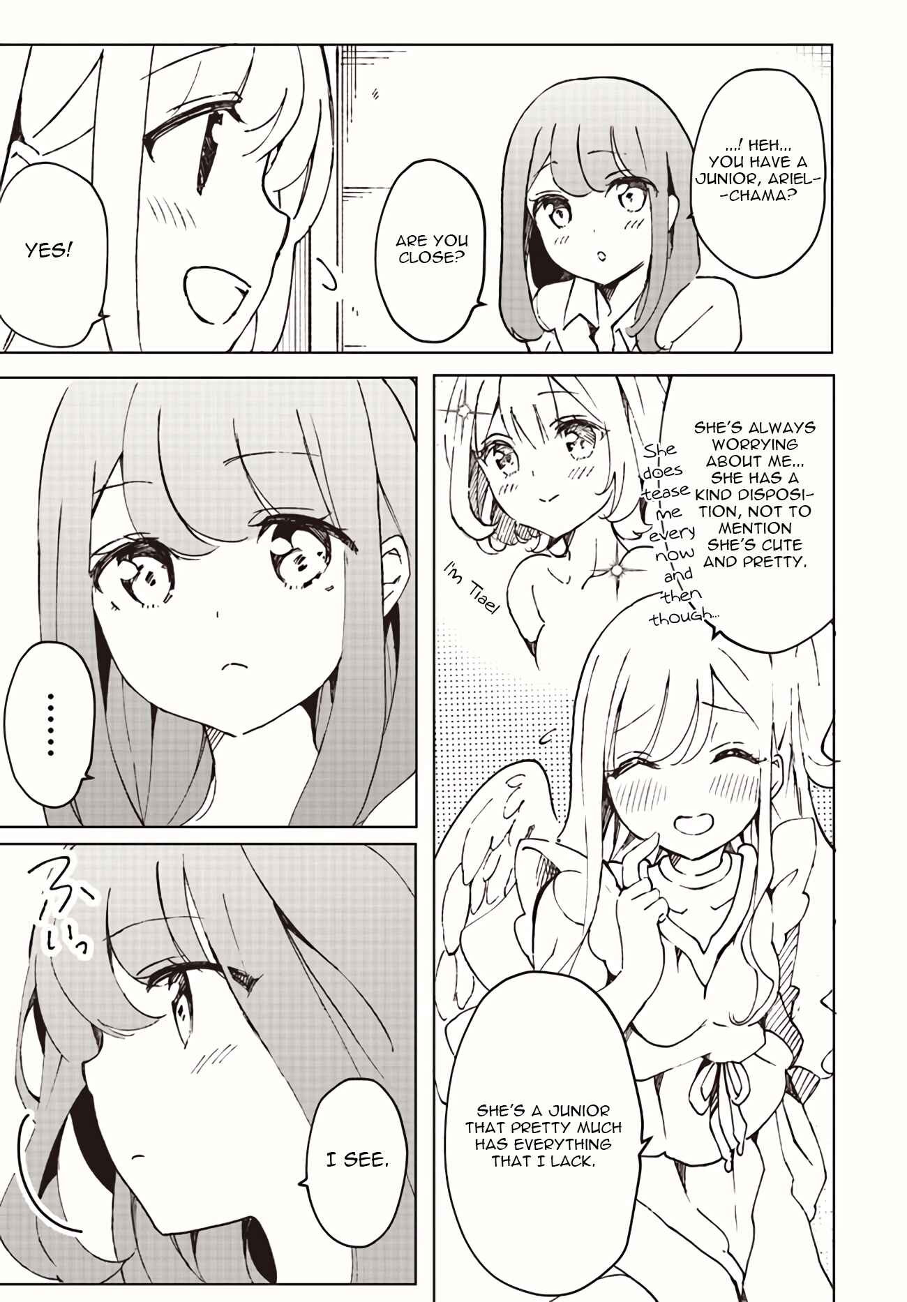 Page 13 Chapter 5 Watashi, Elite Tenshi desu ga Nankoufuraku na JK ni Komattemasu!