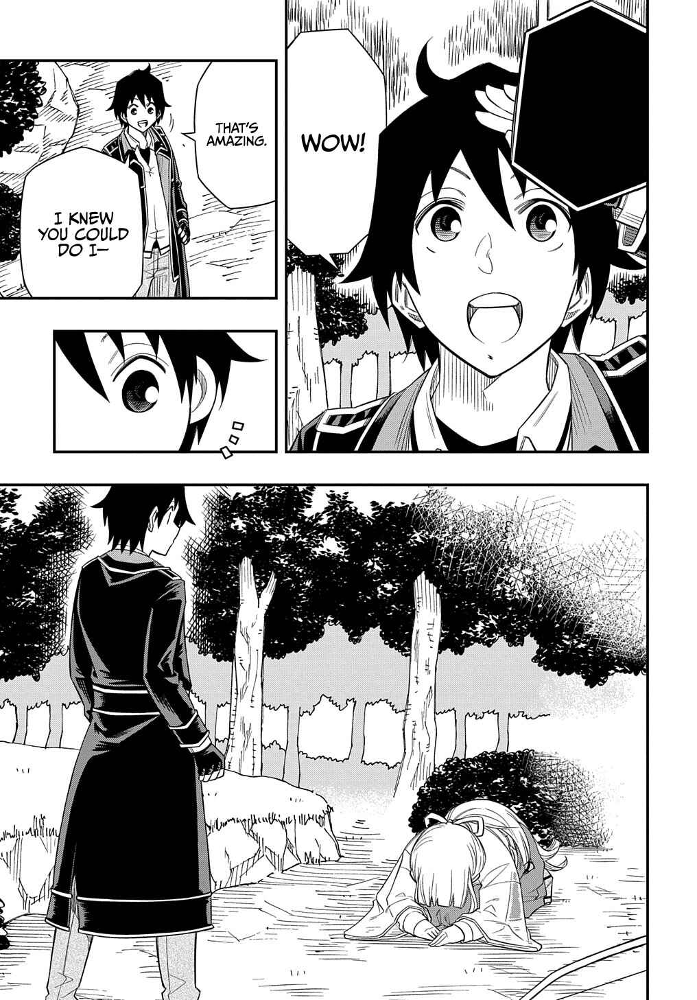 Page 34 Chapter 12 Kiyoubinbou, Jou wo Tateru ~Kaitaku Gakuen no Rettousei na no ni, Joukyuu-shoku no Skill to Mahou ga Subete Tsukaemasu~
