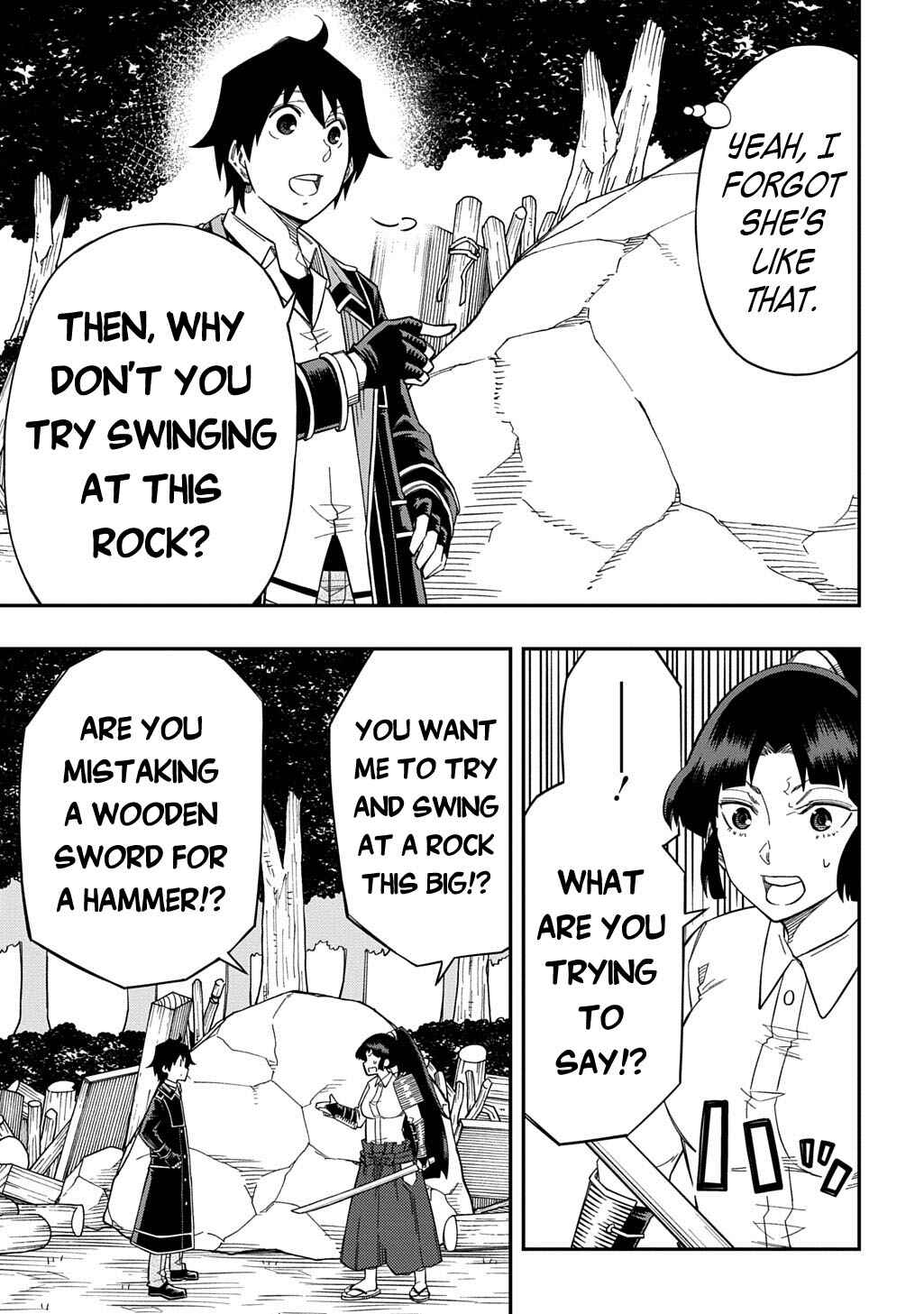 Page 3 Chapter 27.2 Kiyoubinbou, Jou wo Tateru ~Kaitaku Gakuen no Rettousei na no ni, Joukyuu-shoku no Skill to Mahou ga Subete Tsukaemasu~