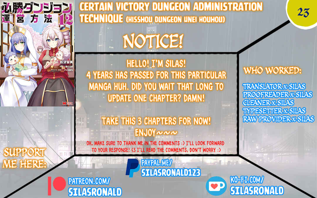 Page 1 Chapter 23 Hisshou Dungeon Unei Houhou - Aite ni Awaseru Niyuu ga Nai