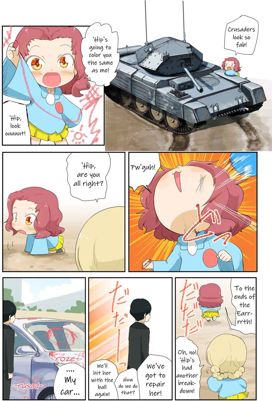 Page 4 Chapter 19 Girls und Panzer Kindergarten Returns