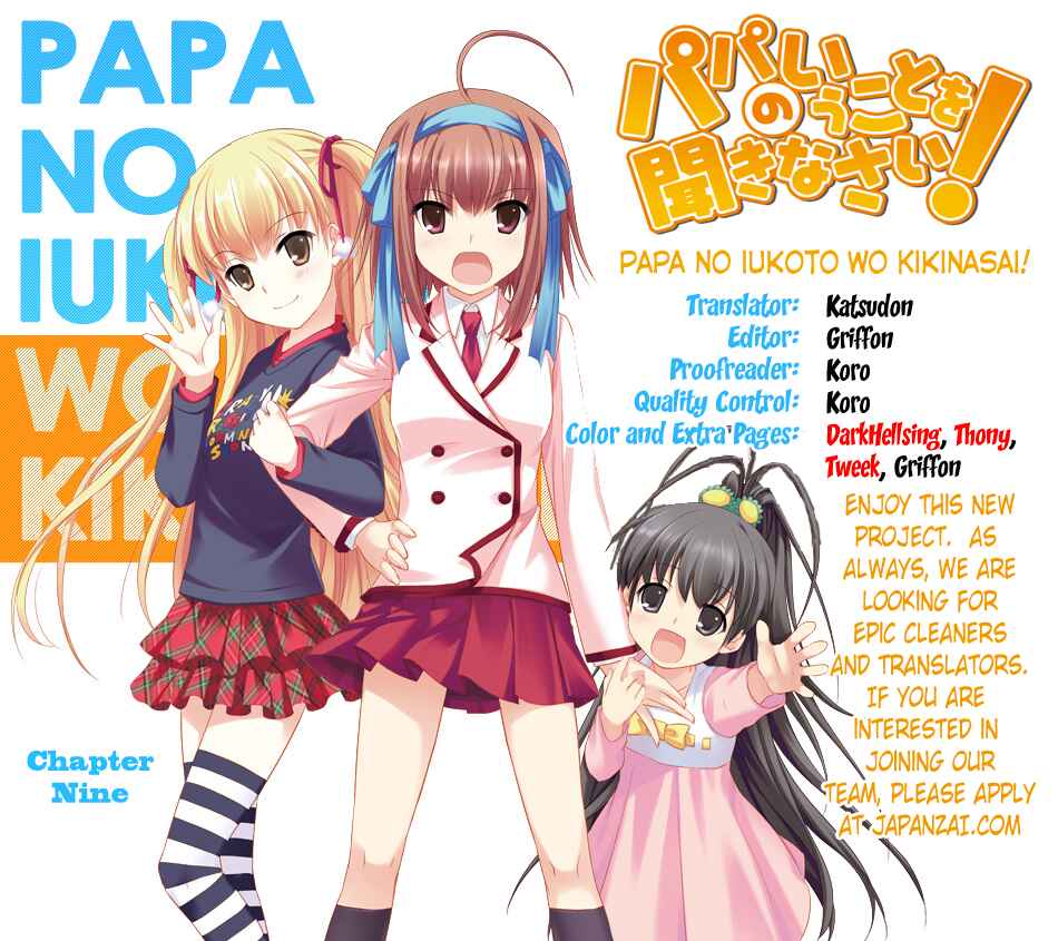 Page 1 Chapter 9 Papa no Iukoto wo Kikinasai!