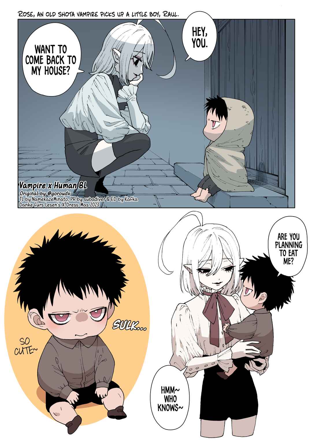 Page 1 Chapter 1 Vampire x Human BL