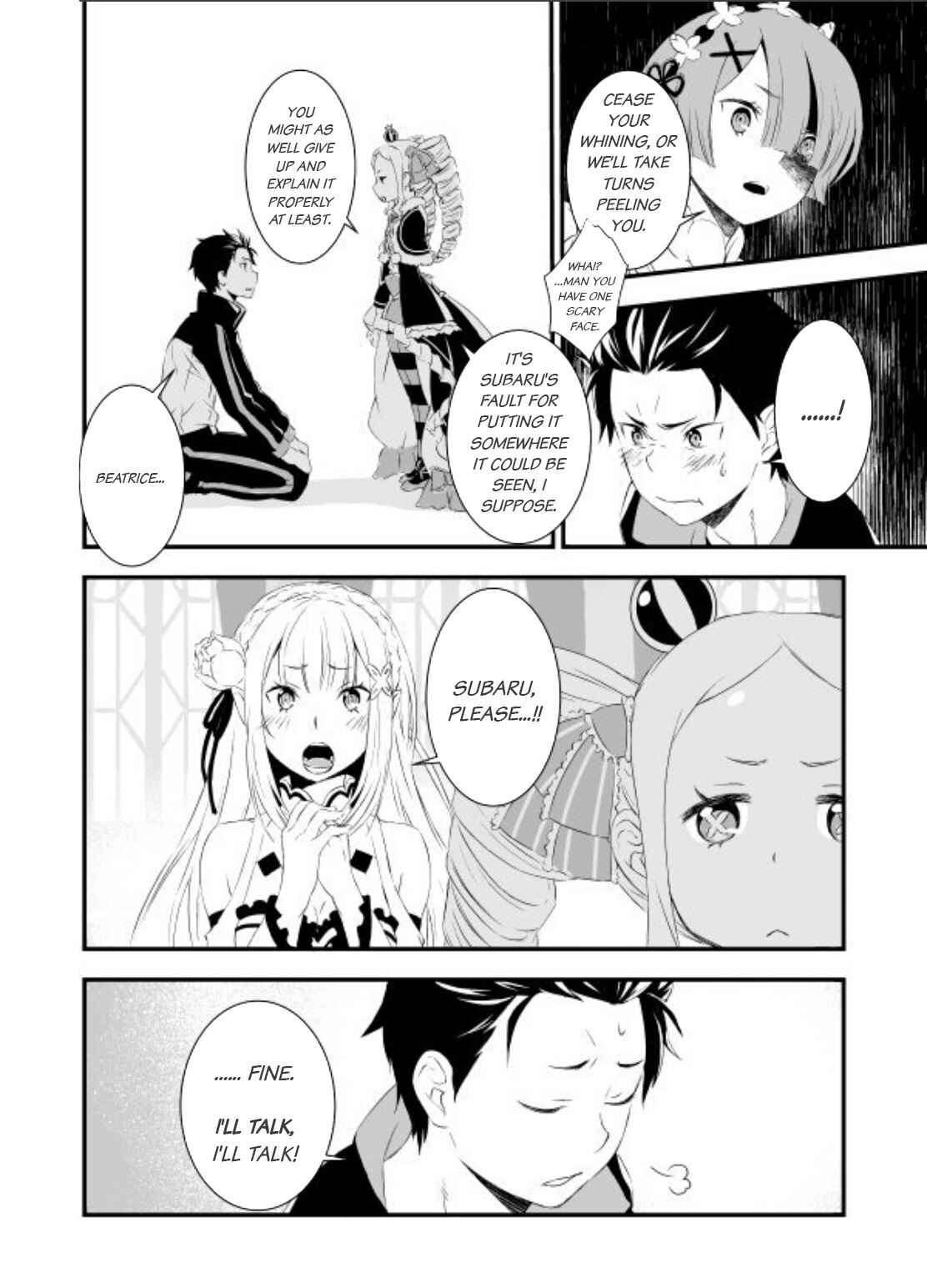 Page 7 Chapter 1 Re:Zero Kara Hajimeru Isekai Seikatsu - Natsuki Subaru to Beatrice no Fukuonsho (Doujinshi)