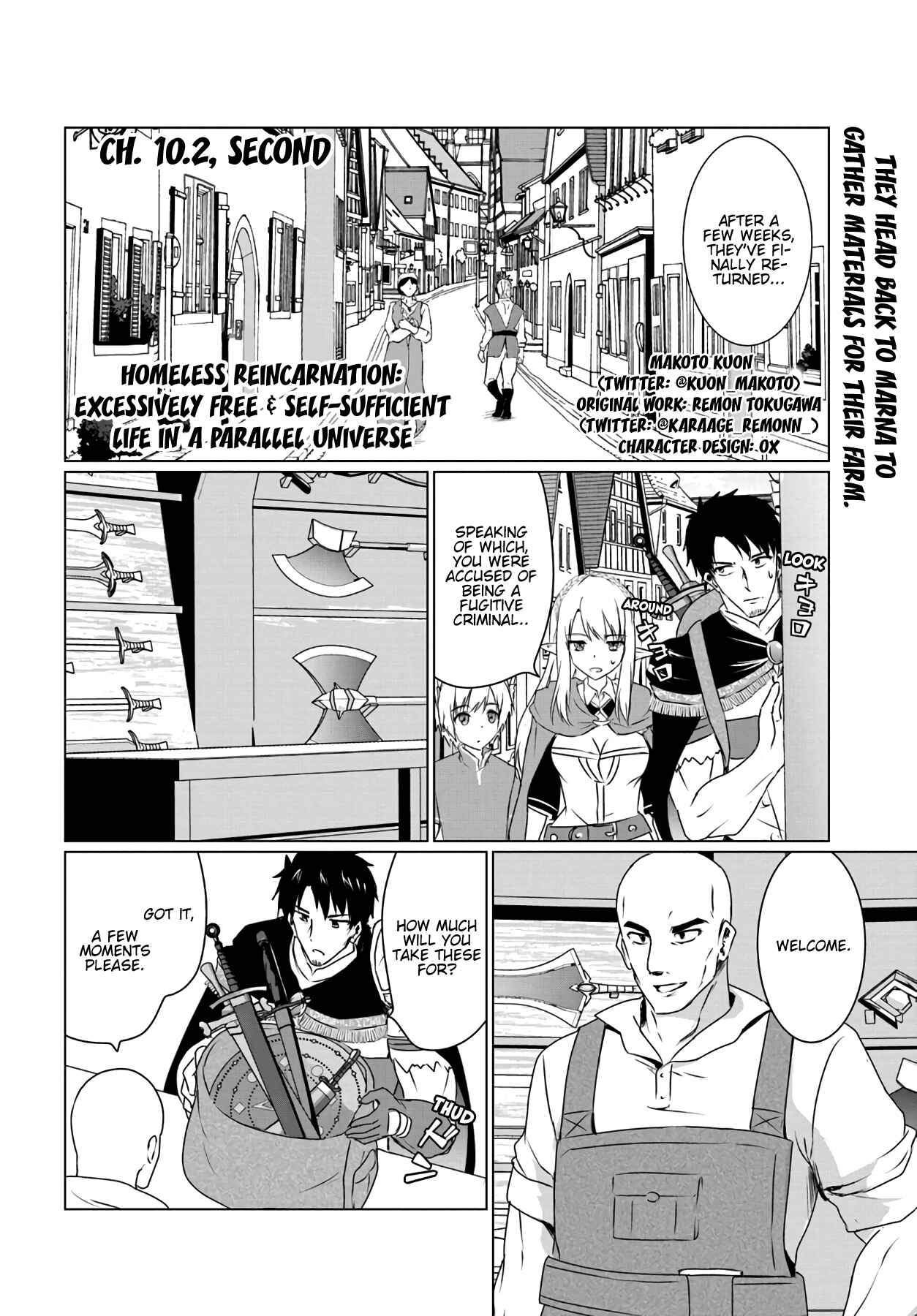 Page 2 Chapter 10.2 Homeless Tensei ~Isekai de Jiyuu Sugiru Jikyuu Jisoku Seikatsu~