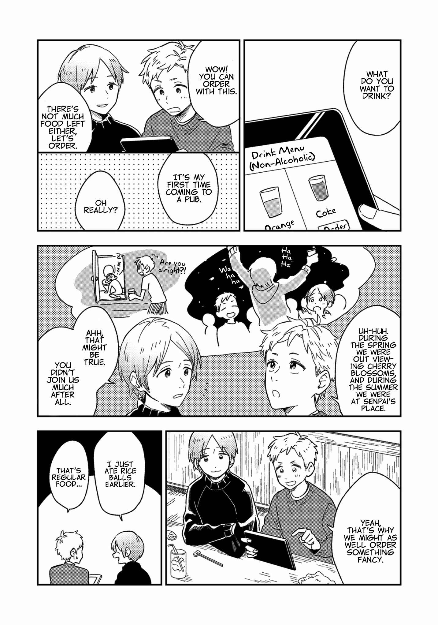 Page 4 Chapter 8 Danshi Koukousei wa Kyou mo Onaka ga Suiteiru