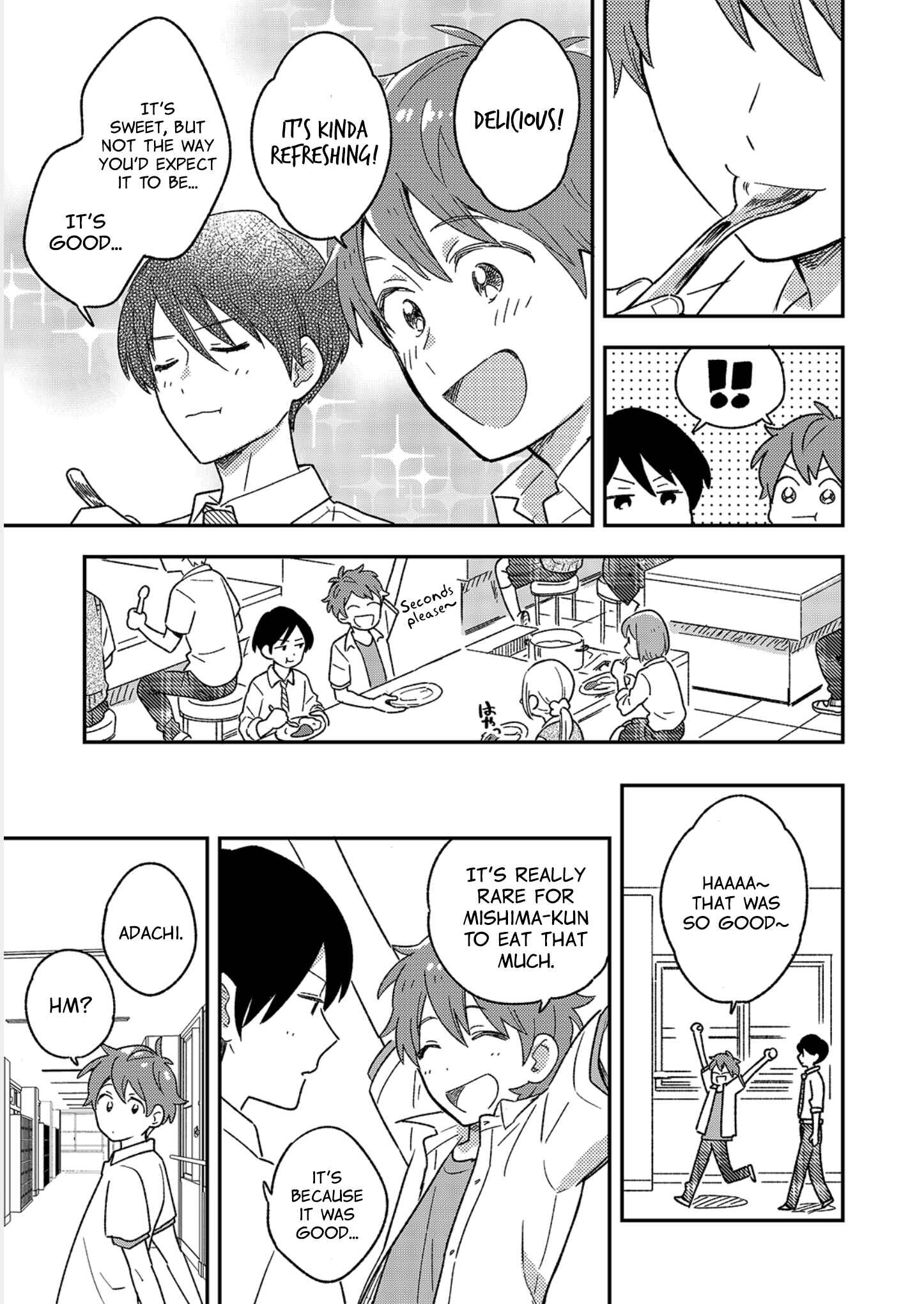 Page 9 Chapter 2 Danshi Koukousei wa Kyou mo Onaka ga Suiteiru