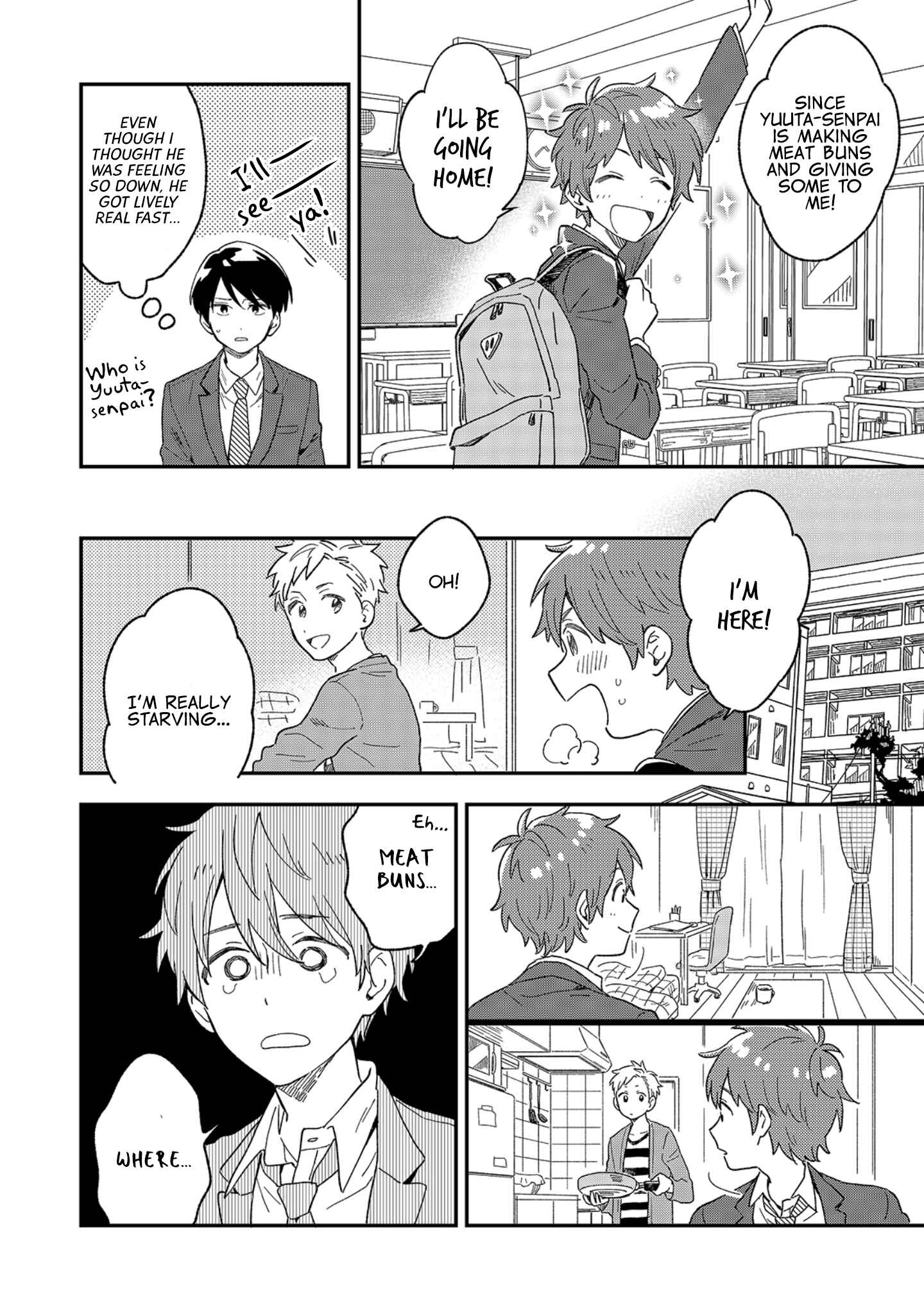 Page 4 Chapter 4 Danshi Koukousei wa Kyou mo Onaka ga Suiteiru