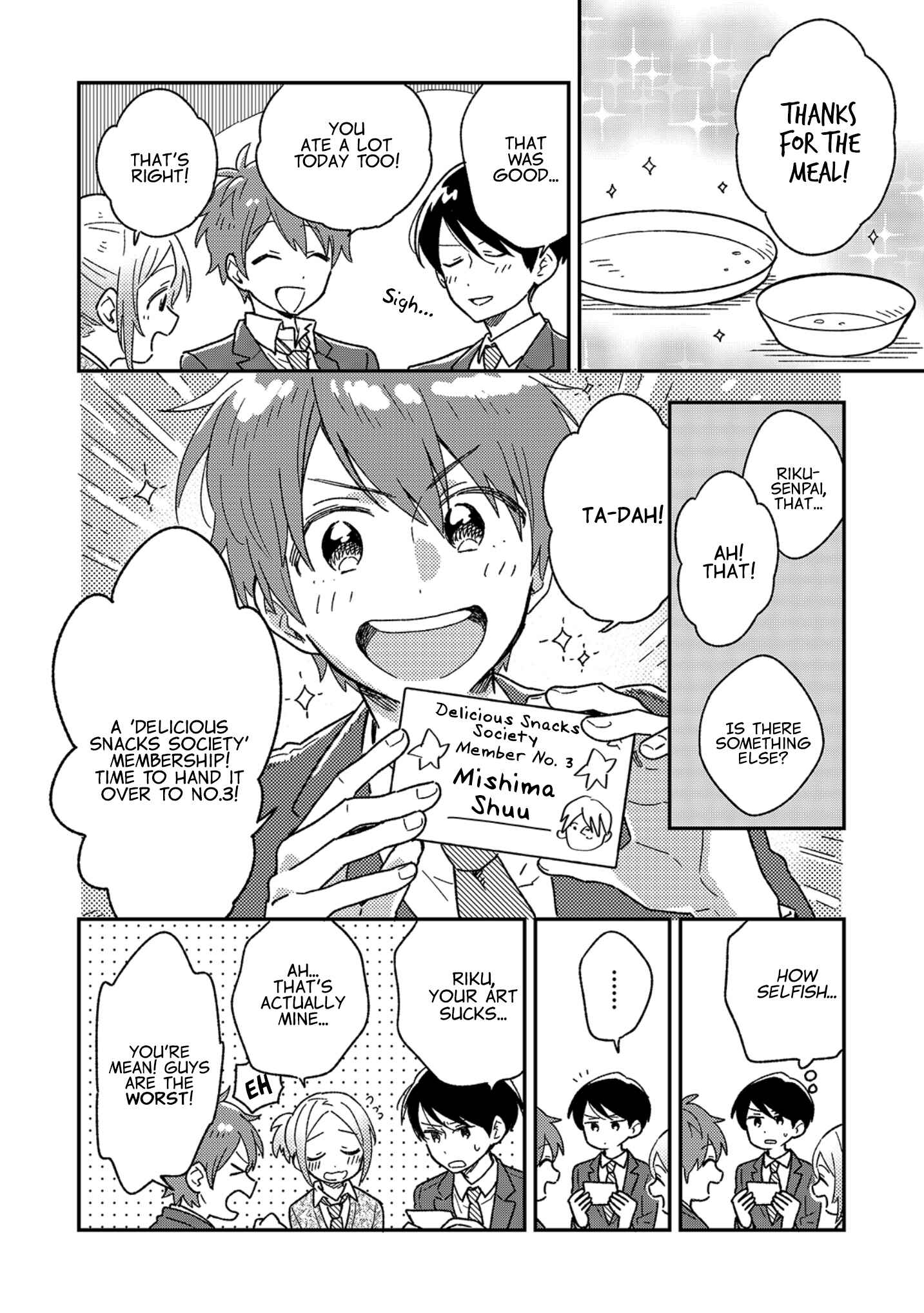 Page 11 Chapter 3 Danshi Koukousei wa Kyou mo Onaka ga Suiteiru