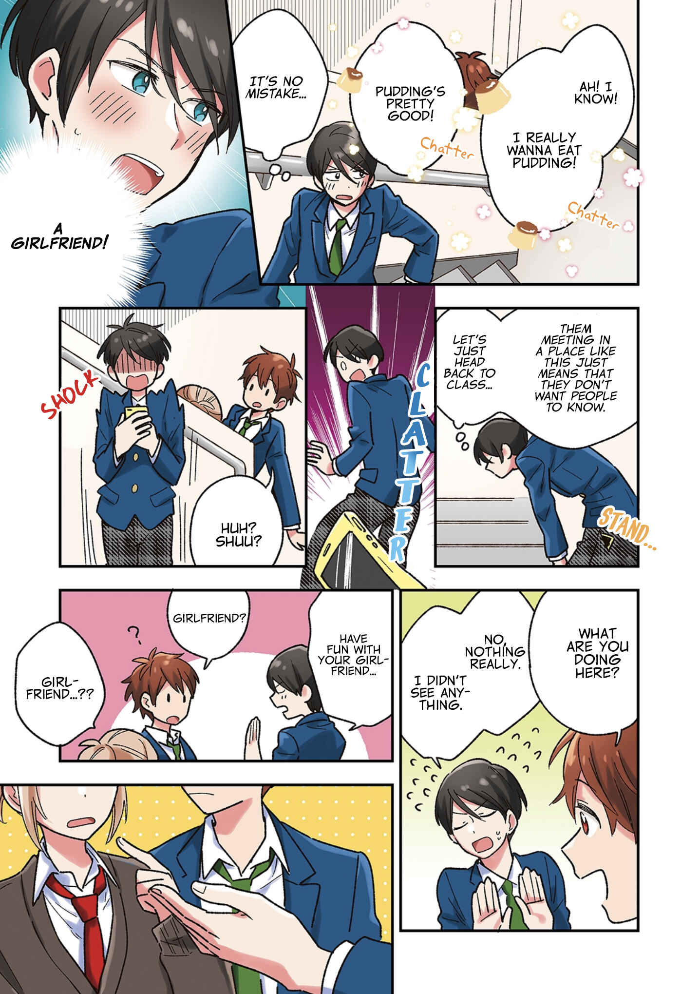 Page 4 Chapter 3 Danshi Koukousei wa Kyou mo Onaka ga Suiteiru