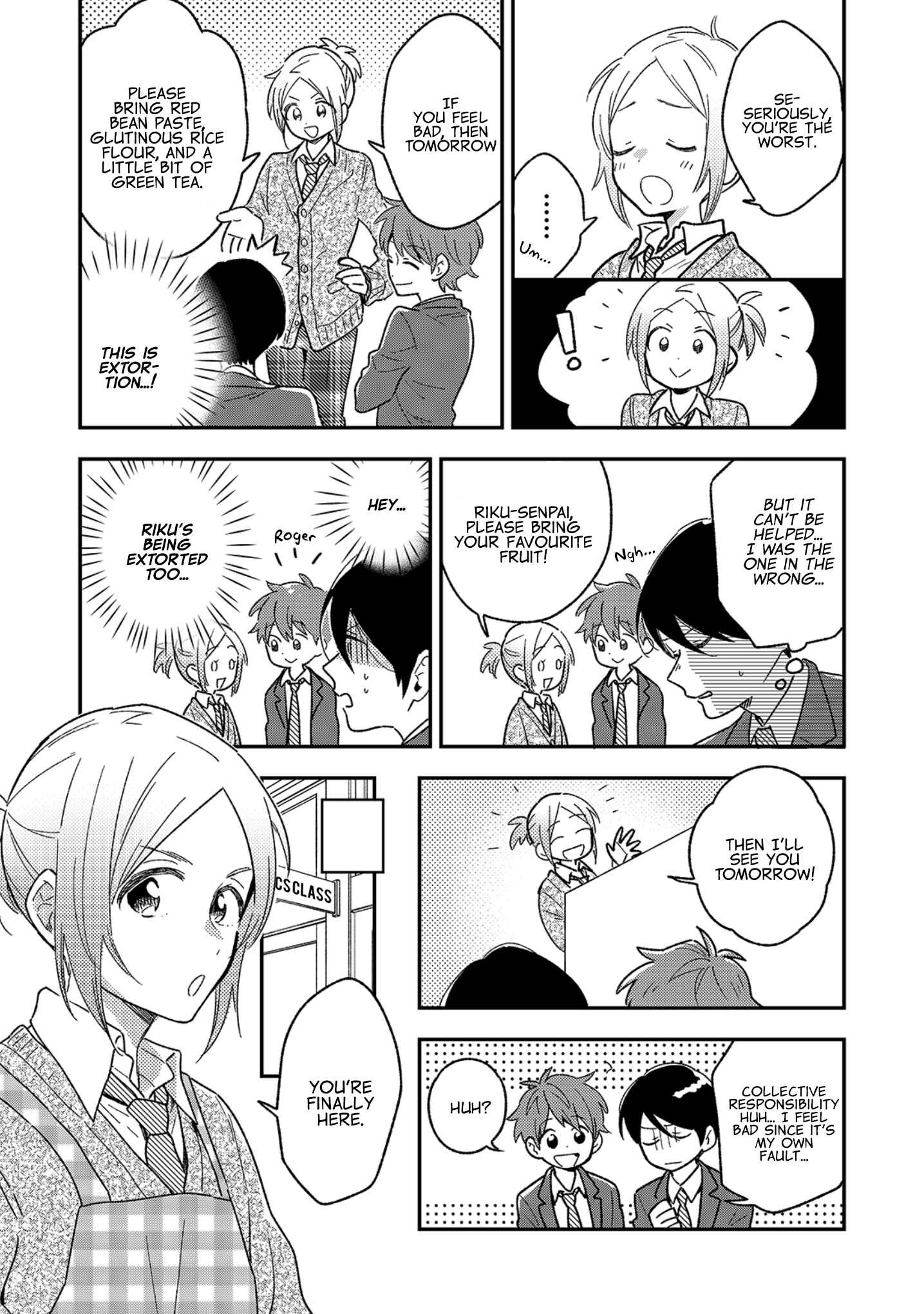 Page 6 Chapter 3 Danshi Koukousei wa Kyou mo Onaka ga Suiteiru