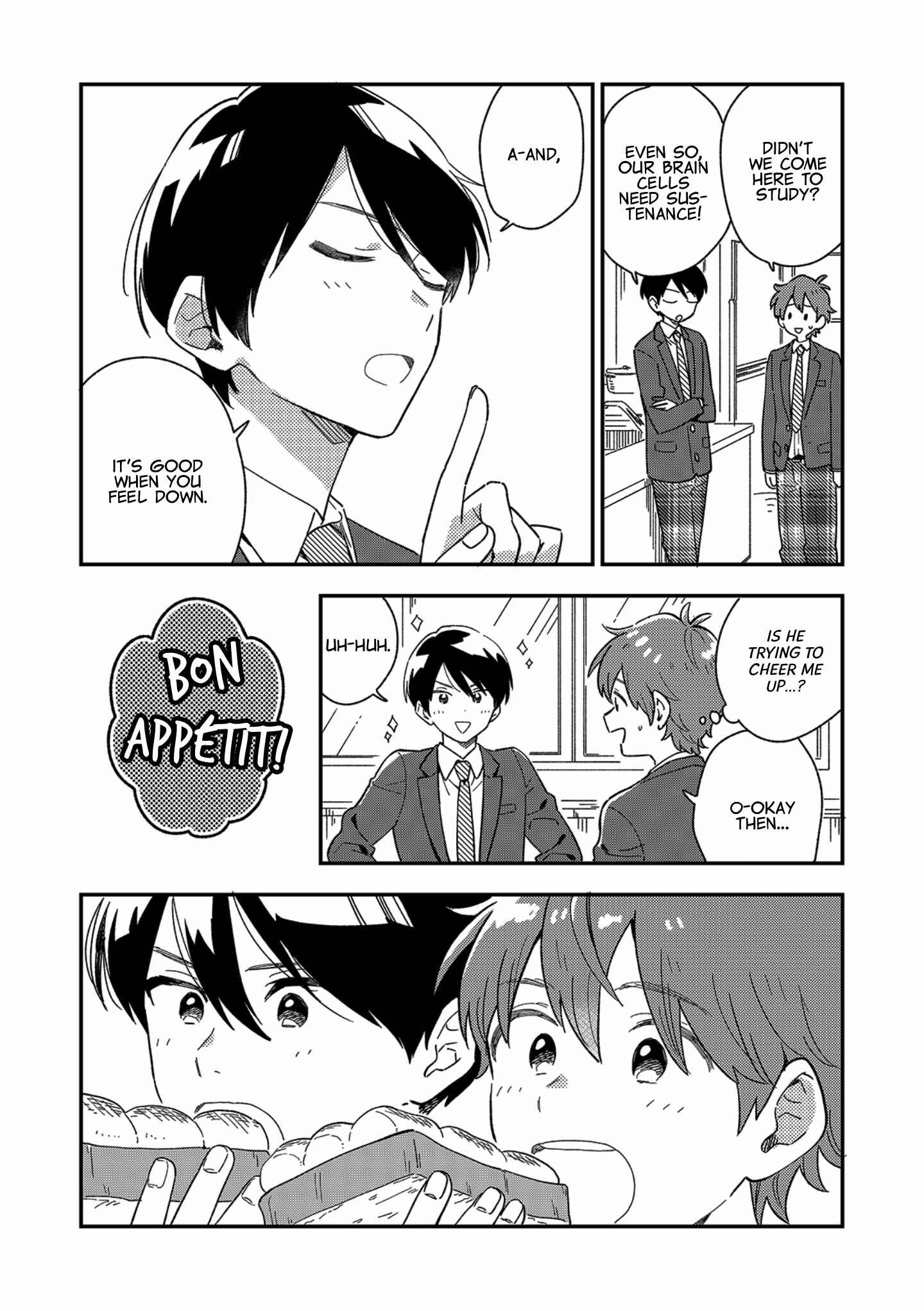 Page 14 Chapter 12 Danshi Koukousei wa Kyou mo Onaka ga Suiteiru