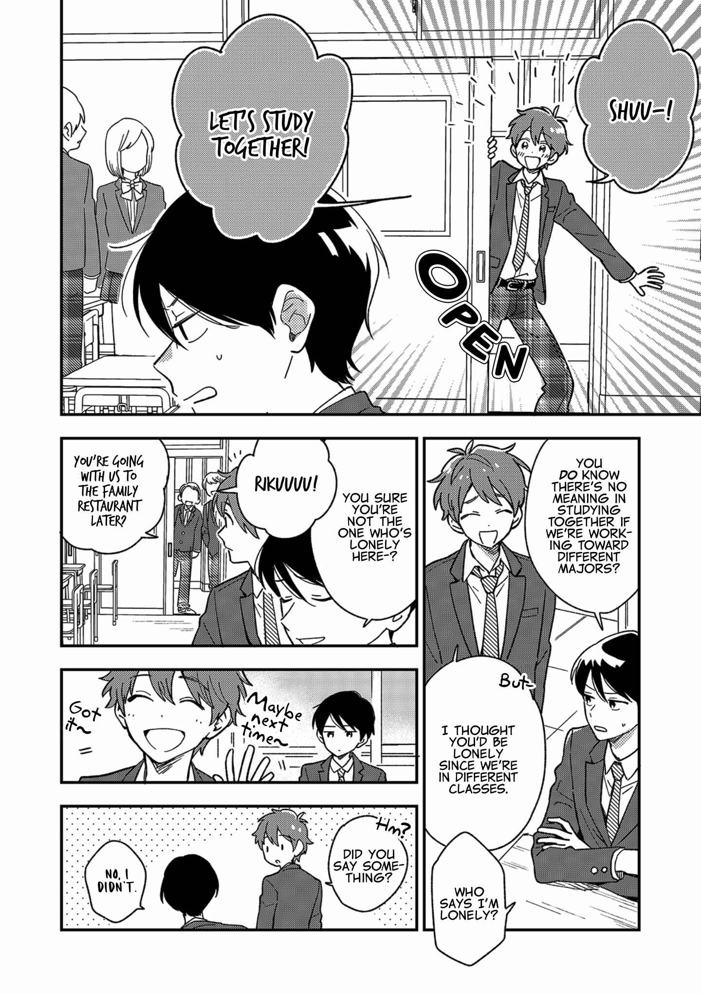 Page 3 Chapter 12 Danshi Koukousei wa Kyou mo Onaka ga Suiteiru