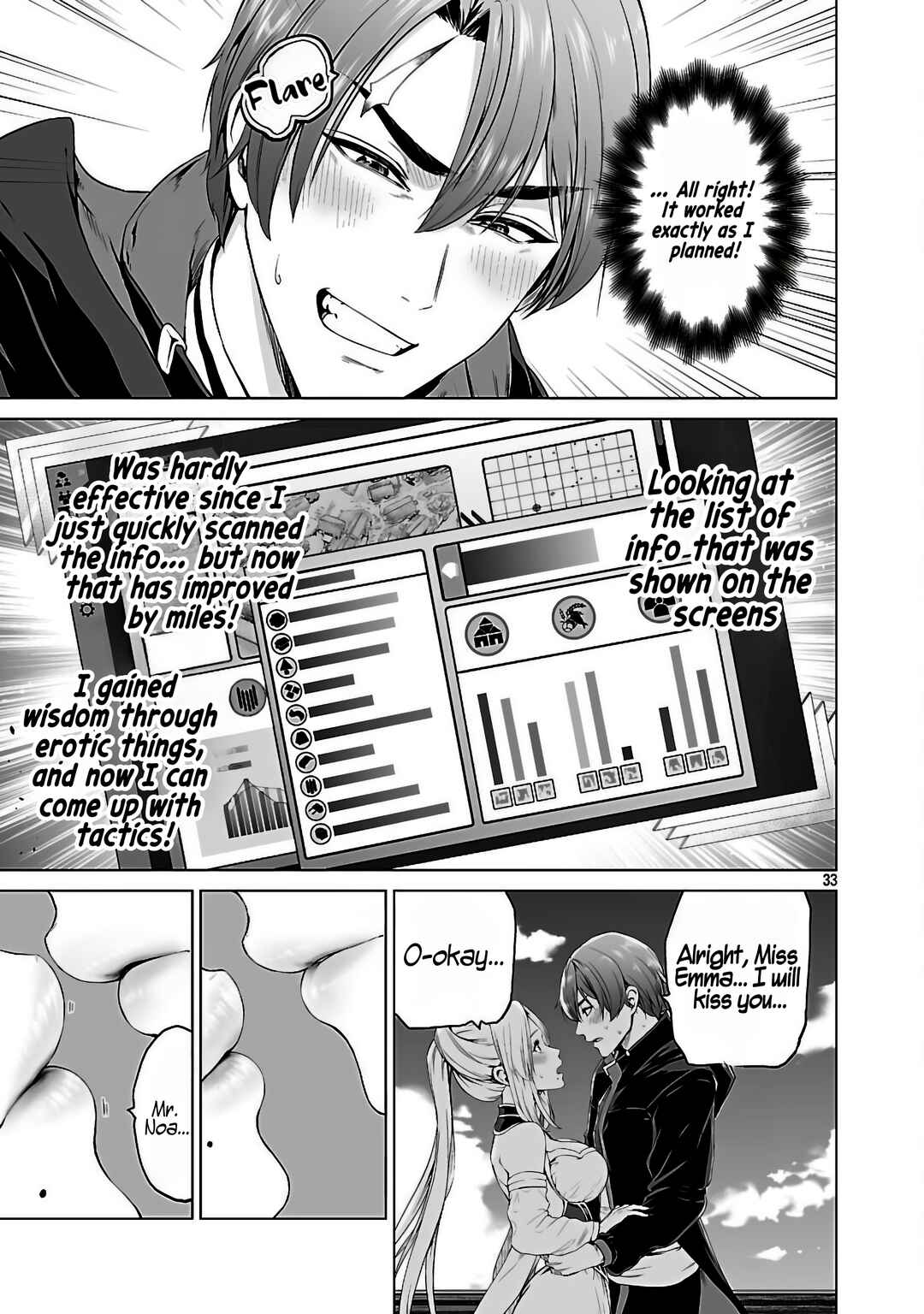 Page 35 Chapter 3 Isekai H Eiyuuden ~Bishoujo Senshi-tachi wa Saikyou Gunshi no Muchana Onegai ni Sakaraenai~