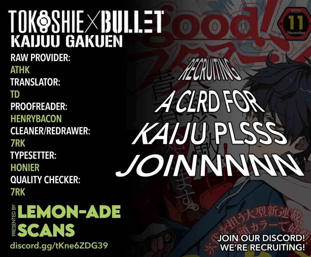 Page 36 Chapter 4 Tokoshie x Bullet: Kaijuu Gakuen