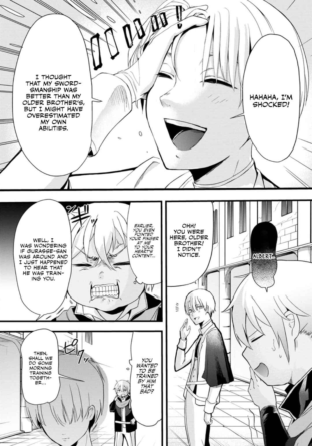 Page 13 Chapter 2 Kurobuta Ouji wa Zense o Omoidashite Kaishin Suru: Akuyaku Kyara ni Tensei Shita no de Shibou Endo kara Nigete itara Saikyou ni Natteita