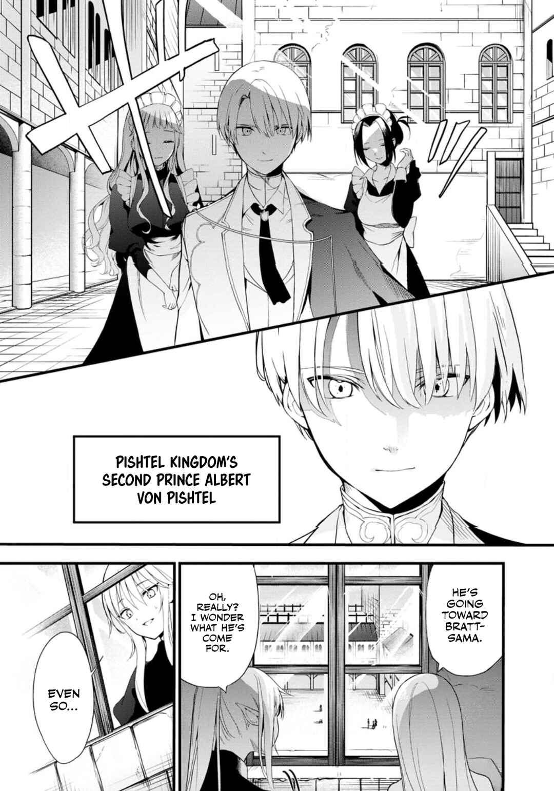 Page 8 Chapter 2 Kurobuta Ouji wa Zense o Omoidashite Kaishin Suru: Akuyaku Kyara ni Tensei Shita no de Shibou Endo kara Nigete itara Saikyou ni Natteita