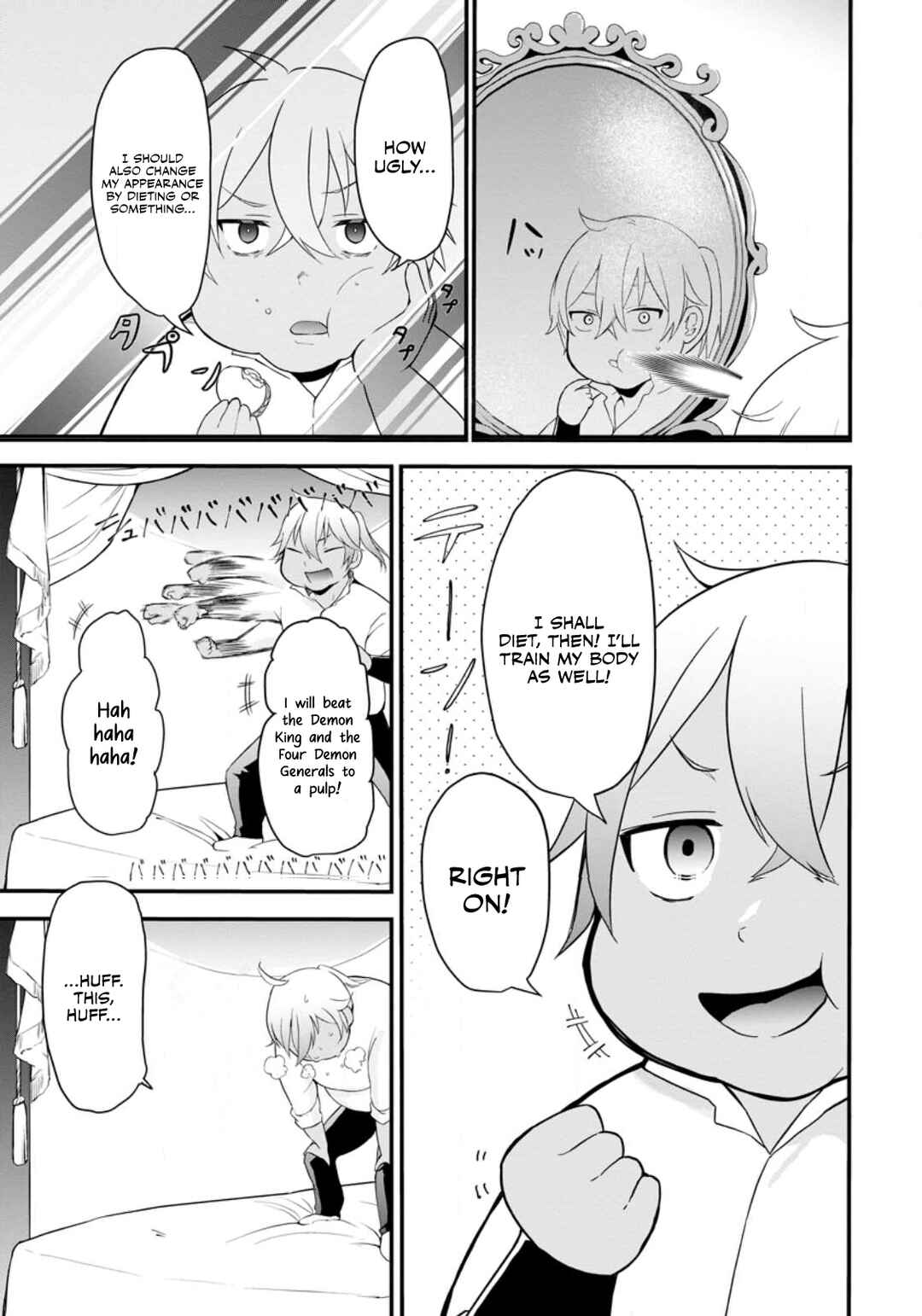 Page 18 Chapter 1 Kurobuta Ouji wa Zense o Omoidashite Kaishin Suru: Akuyaku Kyara ni Tensei Shita no de Shibou Endo kara Nigete itara Saikyou ni Natteita