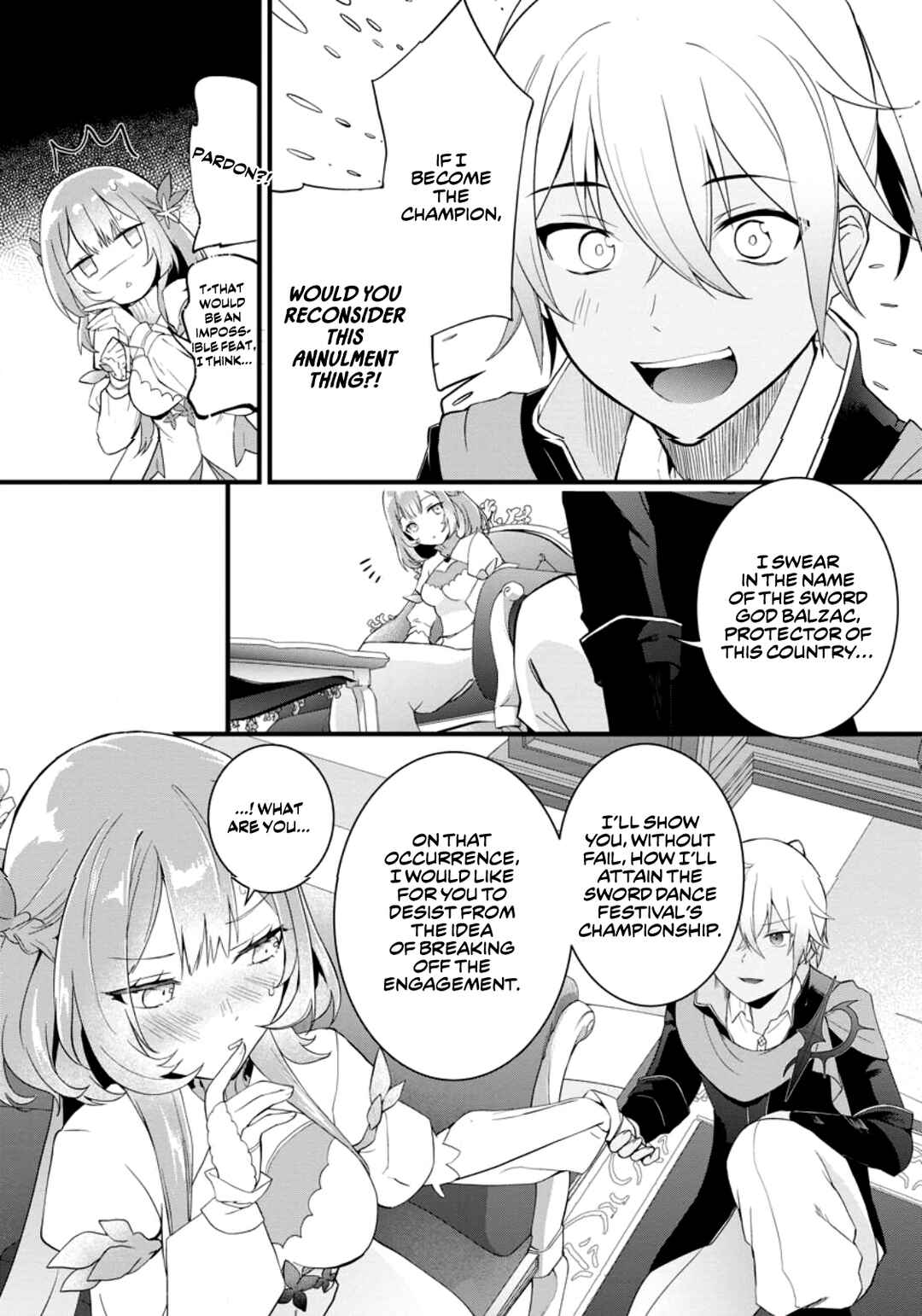 Page 14 Chapter 3 Kurobuta Ouji wa Zense o Omoidashite Kaishin Suru: Akuyaku Kyara ni Tensei Shita no de Shibou Endo kara Nigete itara Saikyou ni Natteita