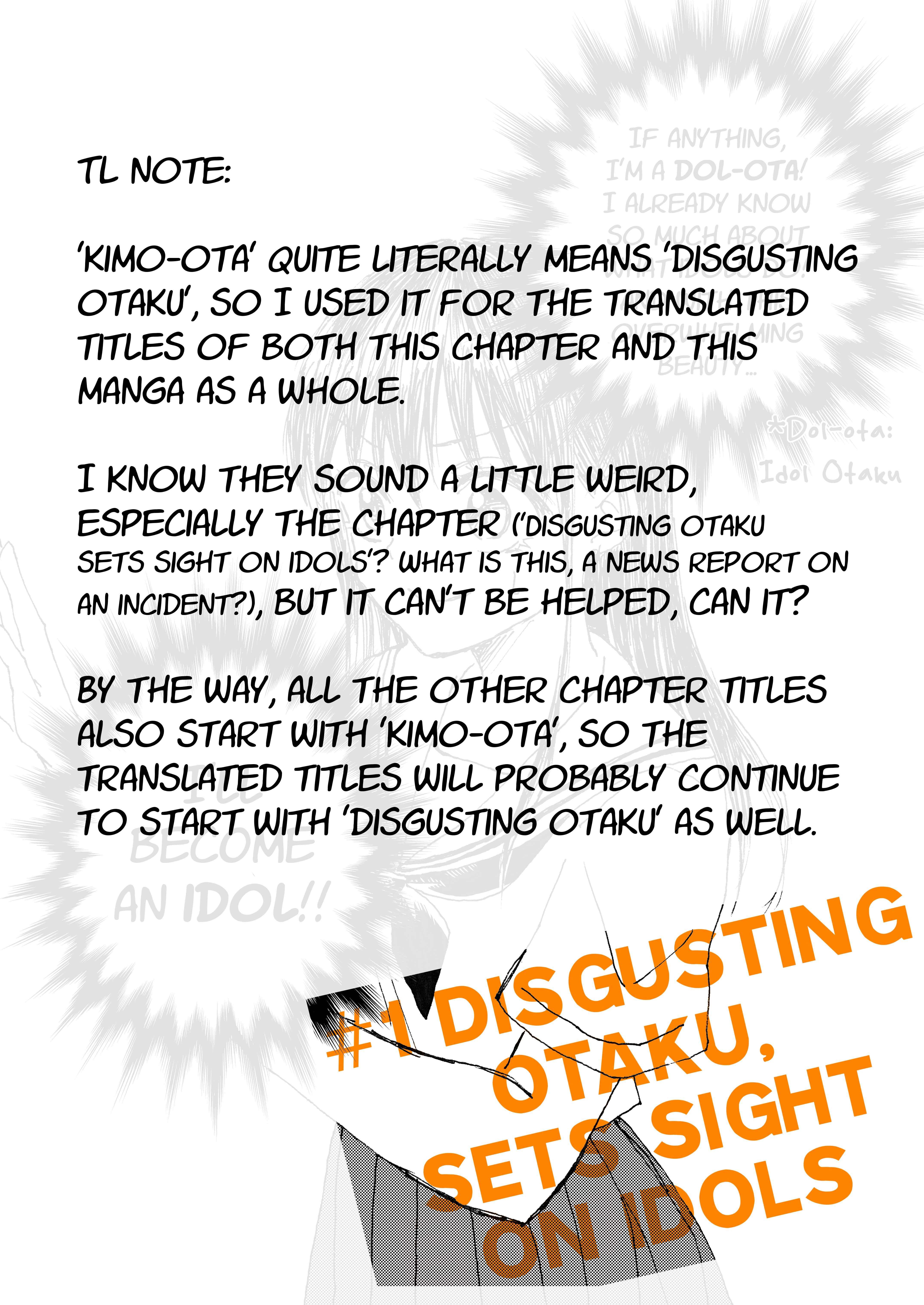 Page 8 Chapter 1 Disgusting Otaku, Become an Idol! (Pre-Serialization)