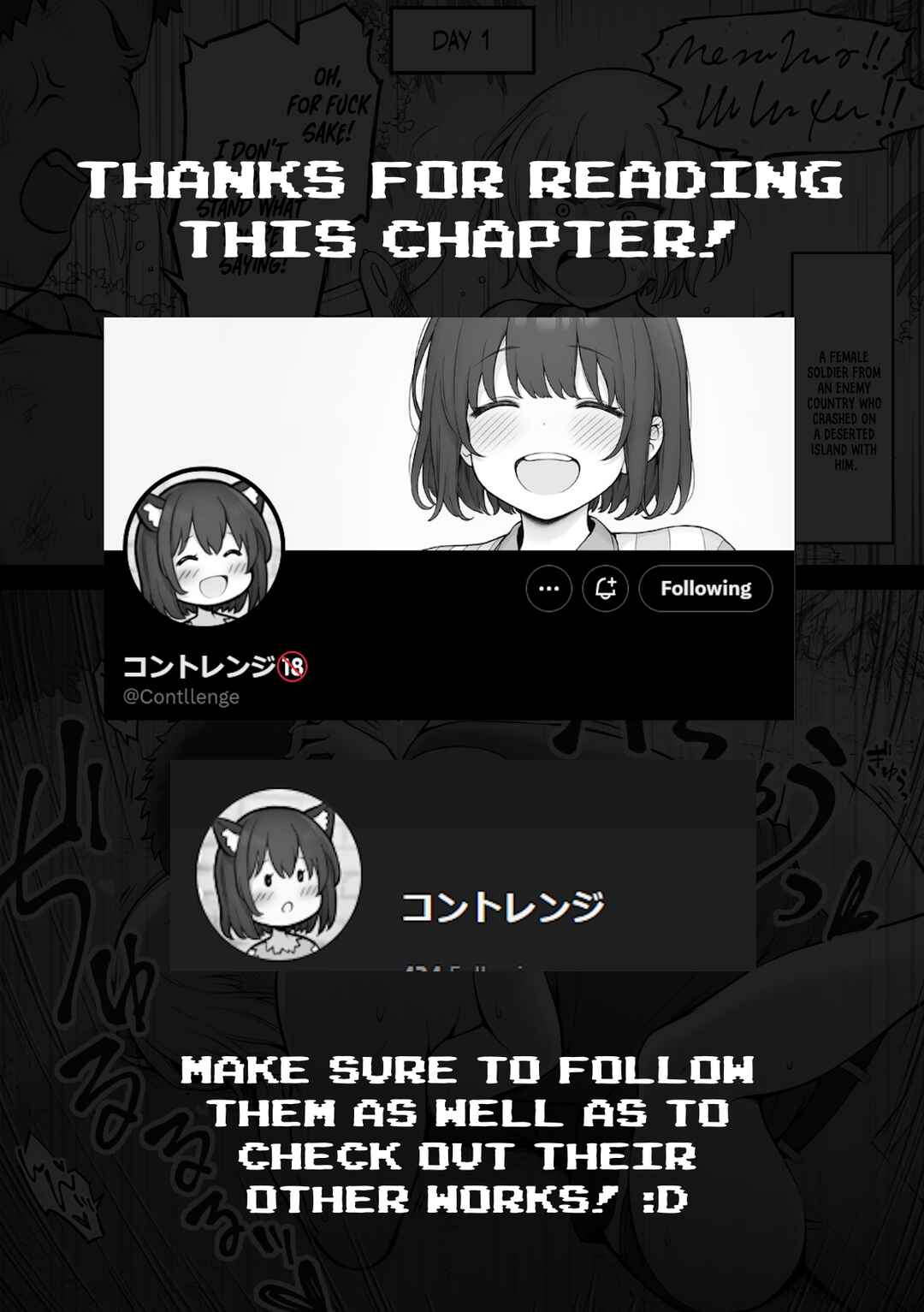 Page 7 Chapter 2 Life on a Deserted Island with an Enemy Female Soldier (18+ content)