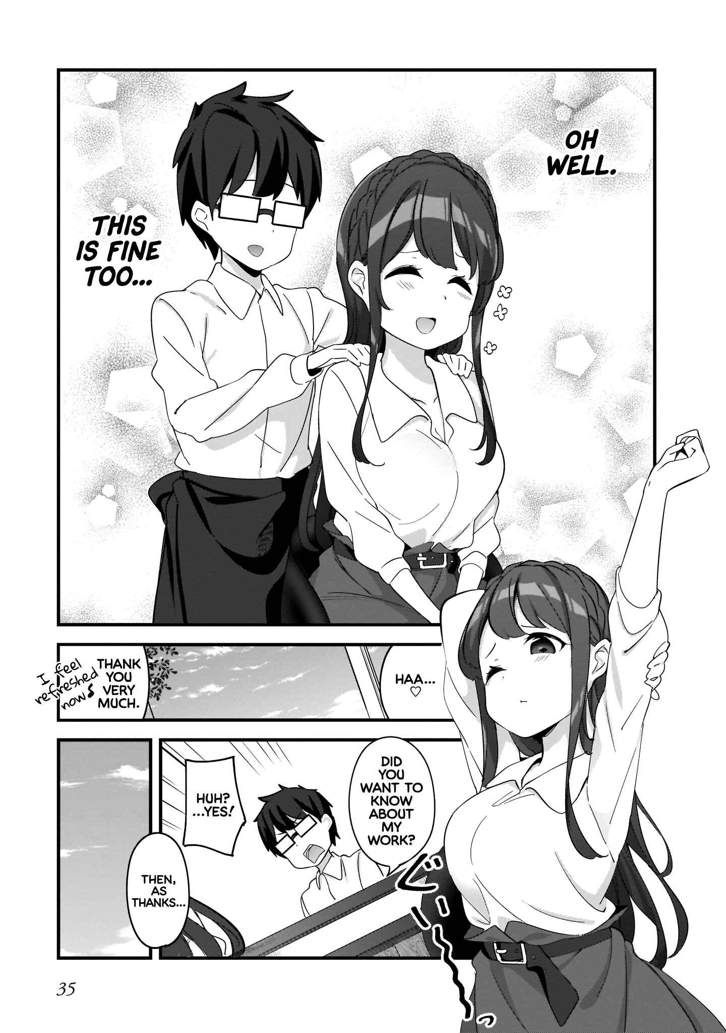 Page 15 Chapter 2 Hayasegawa-kun to Megami na Onee-san