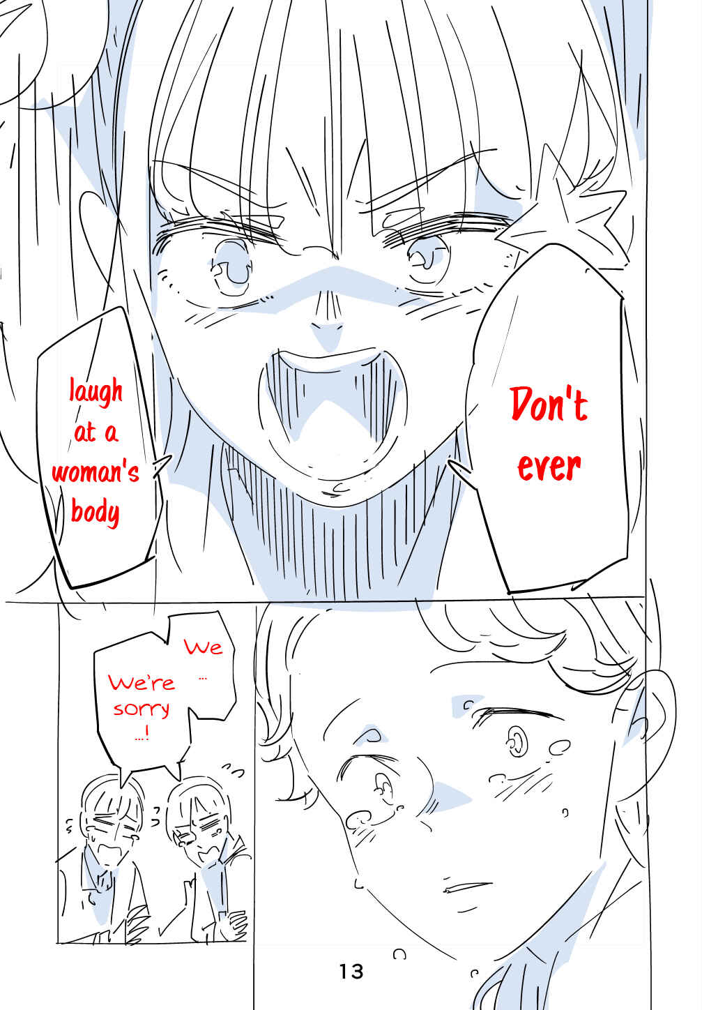 Page 13 Chapter Unknown_f8ee A Story About A Skinny Girl Who Aims To Have A Popular Body Alongside The Plump Gal Girl.