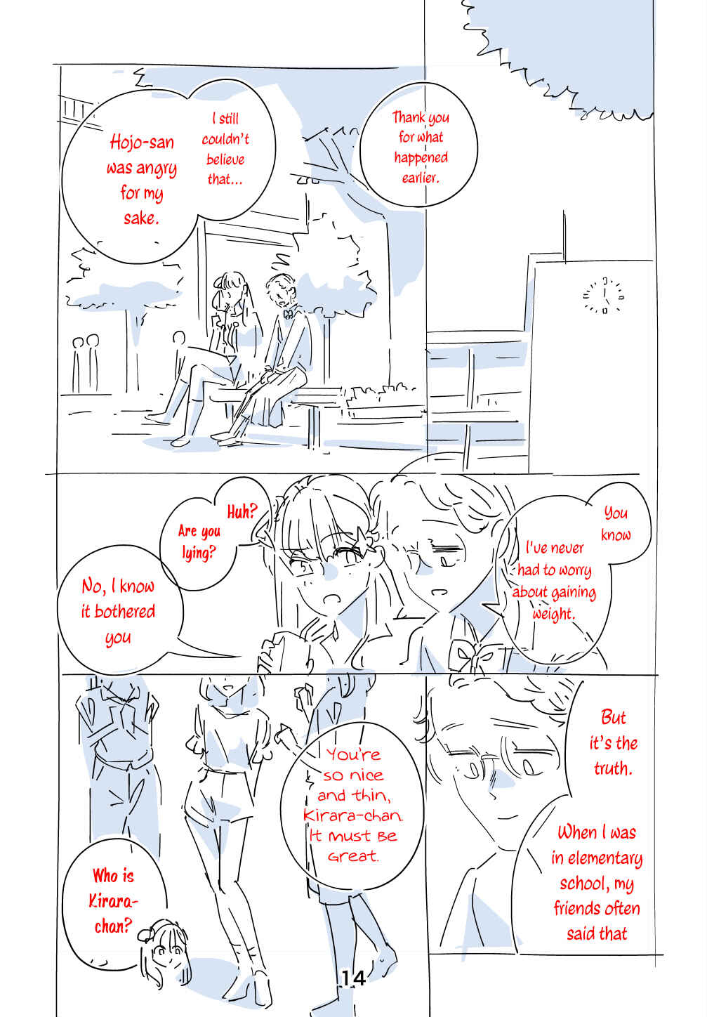 Page 14 Chapter Unknown_f8ee A Story About A Skinny Girl Who Aims To Have A Popular Body Alongside The Plump Gal Girl.