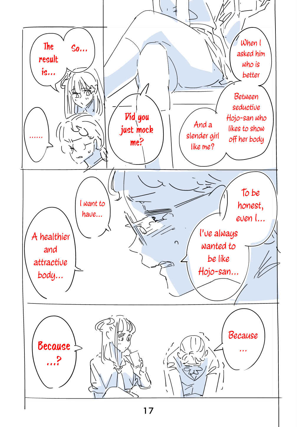 Page 17 Chapter Unknown_f8ee A Story About A Skinny Girl Who Aims To Have A Popular Body Alongside The Plump Gal Girl.