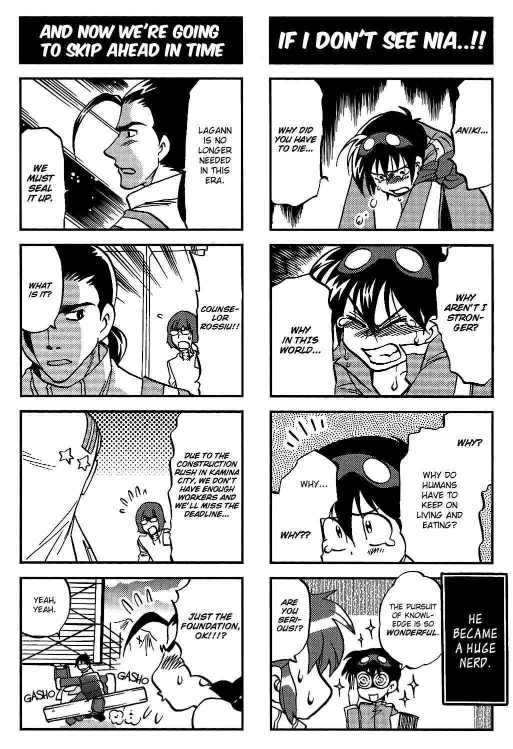 Page 8 Chapter 5 Tengen Toppa Gurren Lagann 4-koma Kingdom - Yokos Belly Button Version