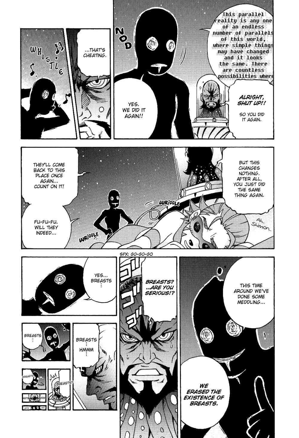 Page 3 Chapter 2 Tengen Toppa Gurren Lagann 4-koma Kingdom - Yokos Belly Button Version