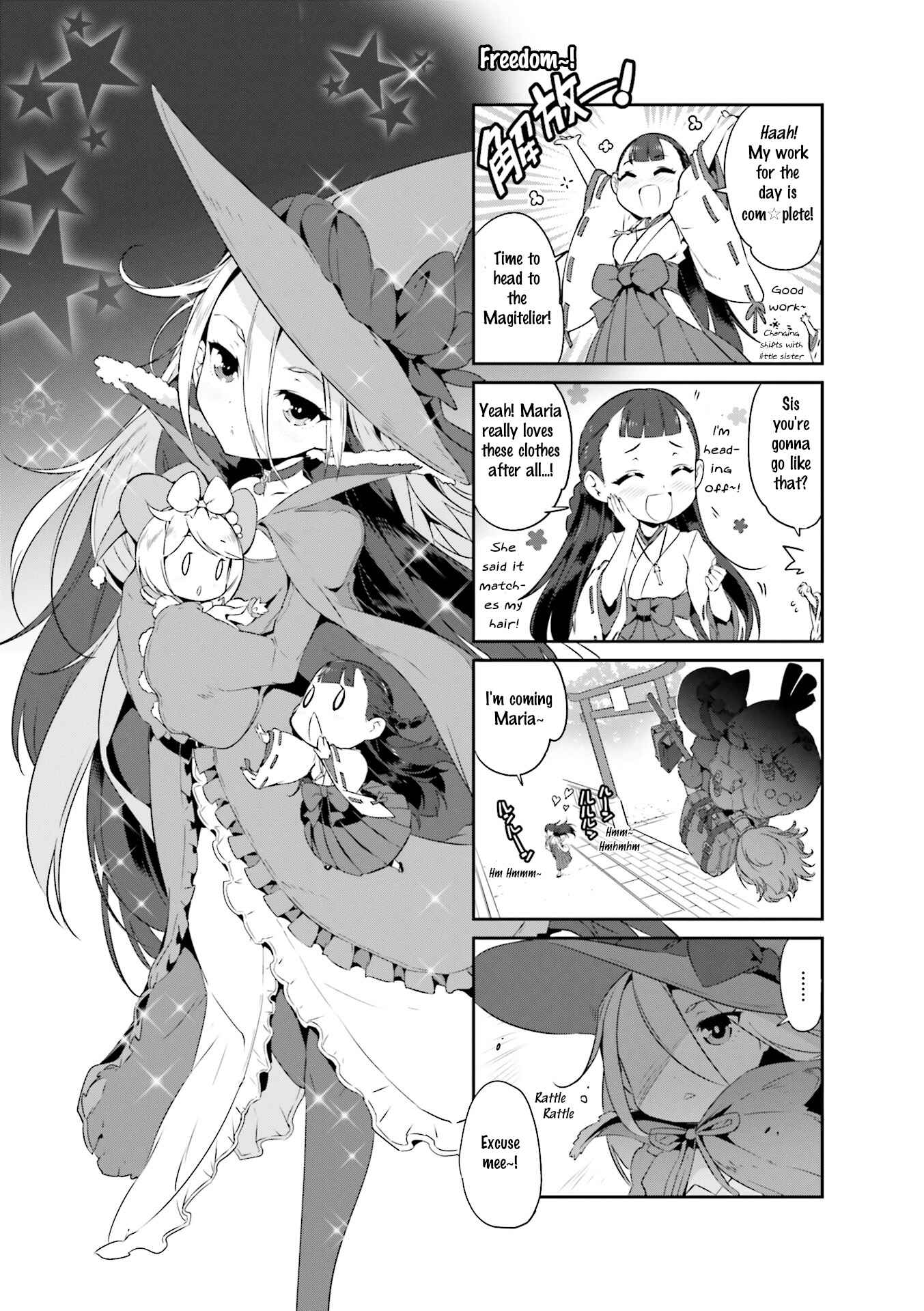 Page 1 Chapter 3 Kurokami Miko to Maria Witch