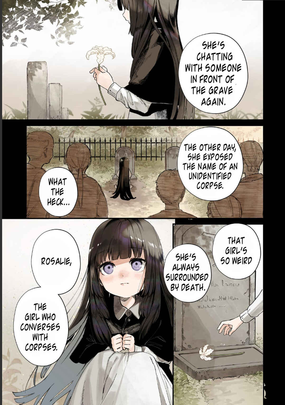 Page 1 Chapter 1 Hone Hime Rosalie: Shisha no Saigo o Tsuitai-ken Shi, Chikara o Hikitsugu