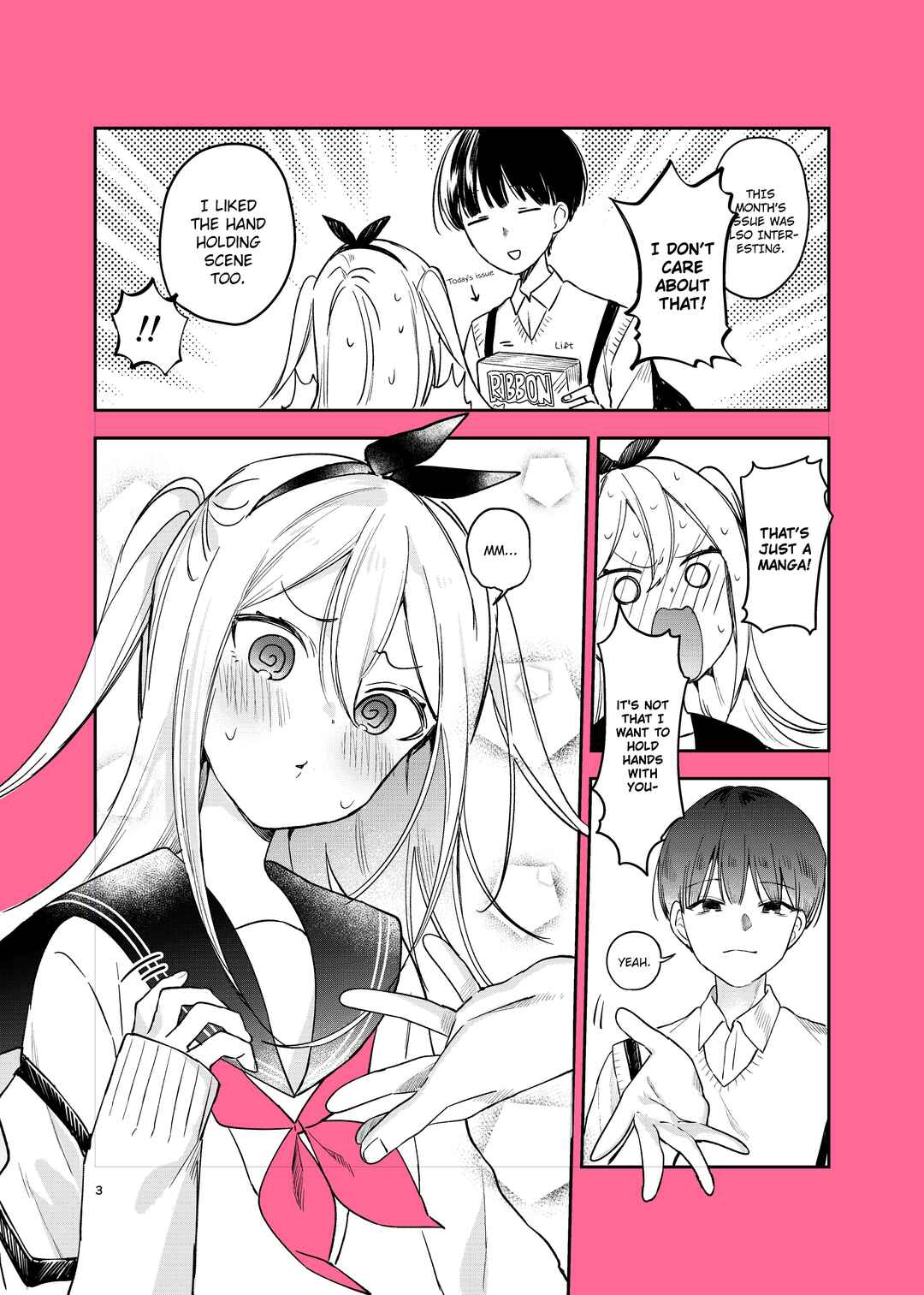 Page 3 Chapter Unknown_2ba3 My Girlfriend Only Gets Lovey-Dovey in Manga