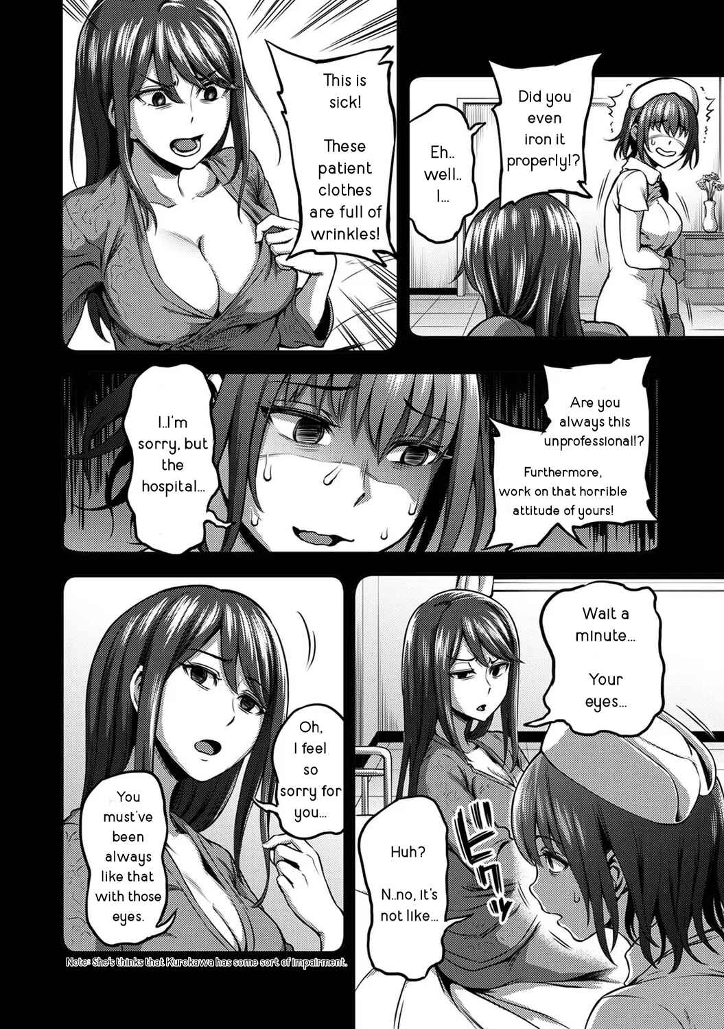 Page 19 Chapter 2.1 Sakusei Byoutou ~Seikaku Saiaku no Nurse shika Inai Byouin de Shasei Kanri Seikatsu~