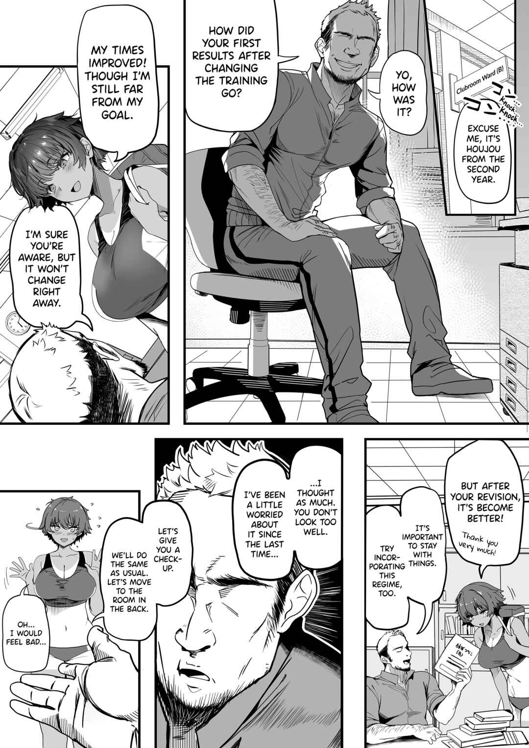 Page 8 Chapter Unknown_0b64 Rikujoubu no Bokukko Doukyuusei ga Chuunen Komon ni Mesu ni Sareru Ichibu Shijuu