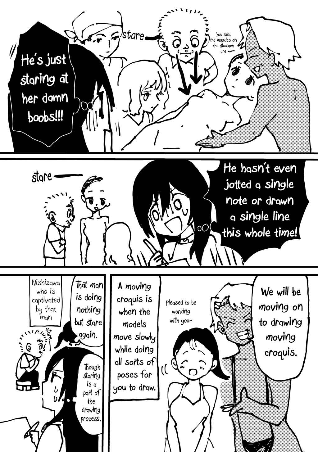 Page 4 Chapter 1.5 Onna no Hadaka wo Nama de Mitai